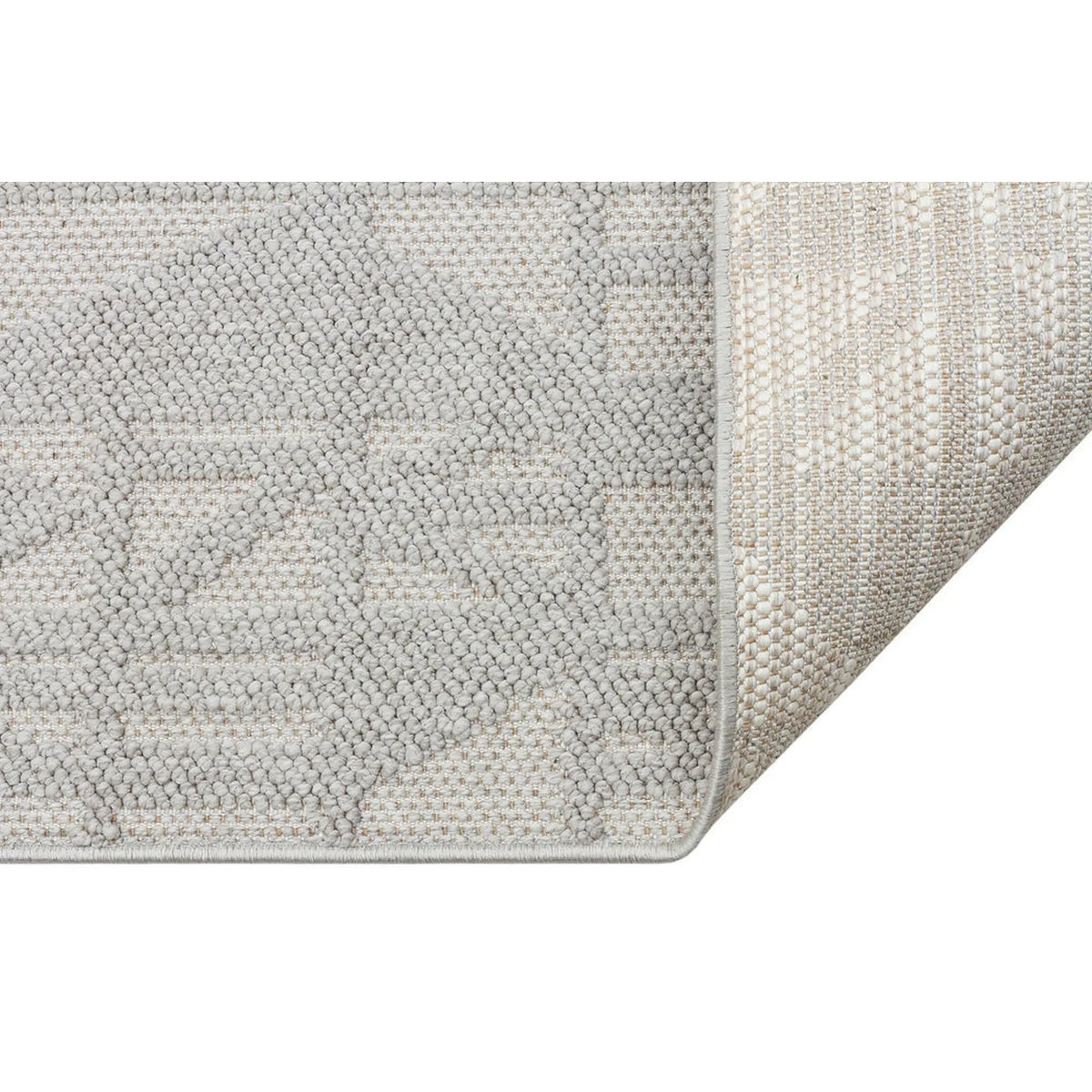 Covor 514SRZ2101, 80x150 cm, forma dreptunghiulara, material tesut, gri