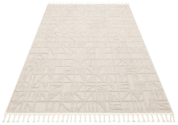 Covor 514SRZ2107, 80x150 cm, forma dreptunghiulara, material tesut, bej