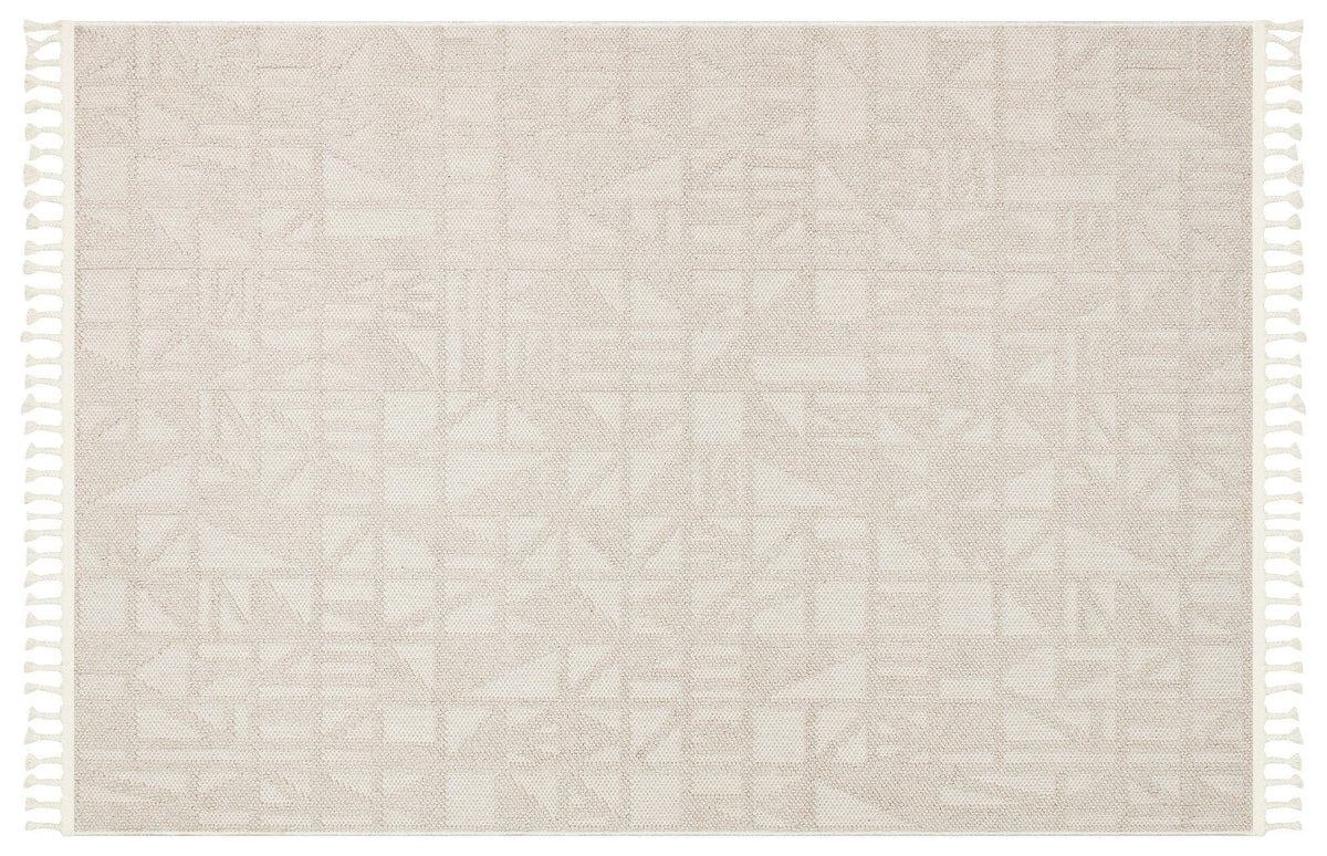 Covor 514SRZ2107, 80x150 cm, forma dreptunghiulara, material tesut, bej
