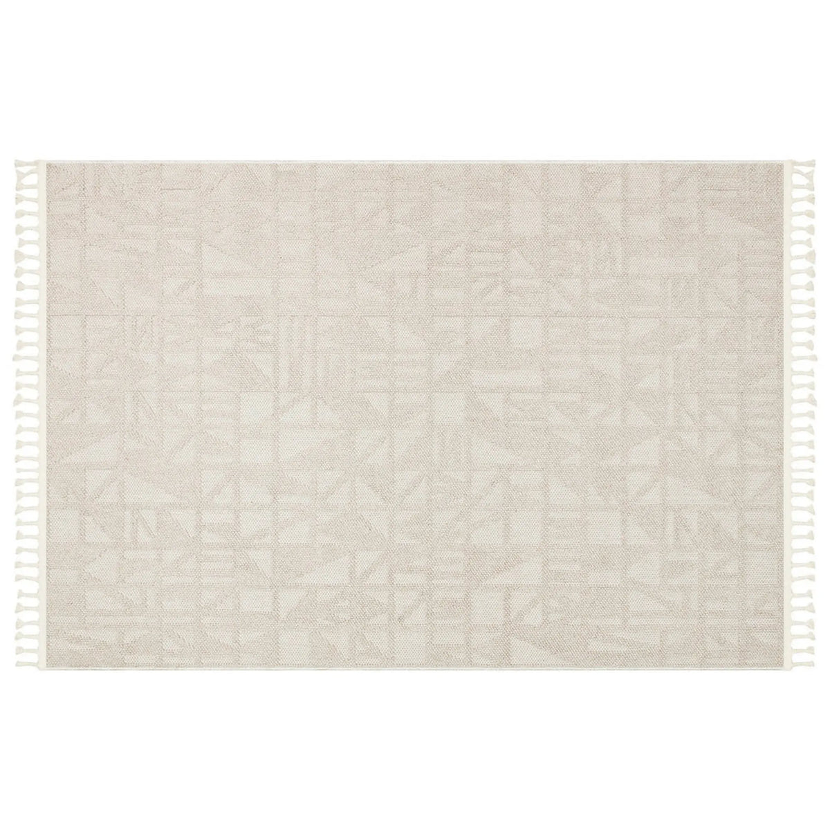 Covor 514SRZ2107, 80x150 cm, forma dreptunghiulara, material tesut, bej