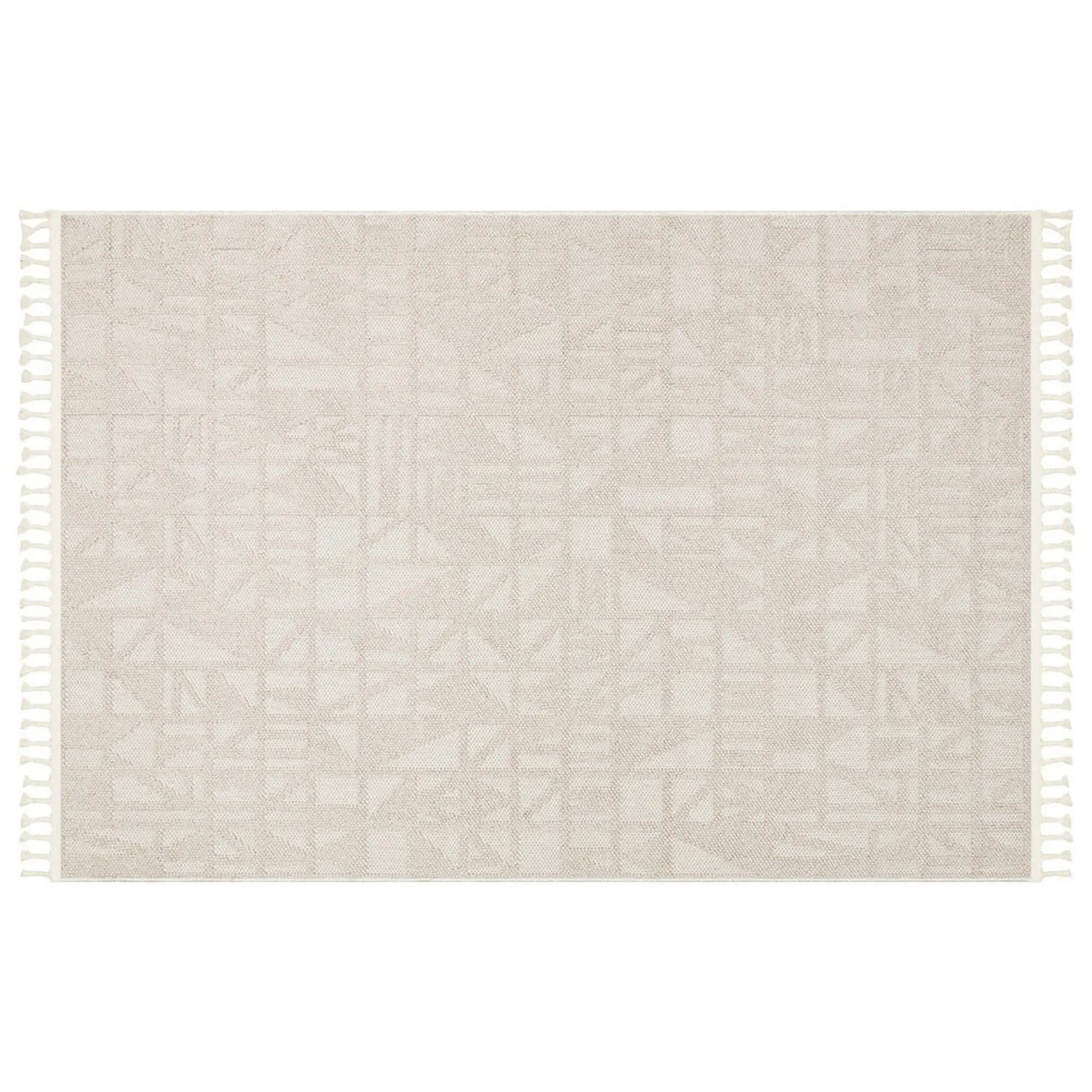 Covor 514SRZ2107, 80x150 cm, forma dreptunghiulara, material tesut, bej