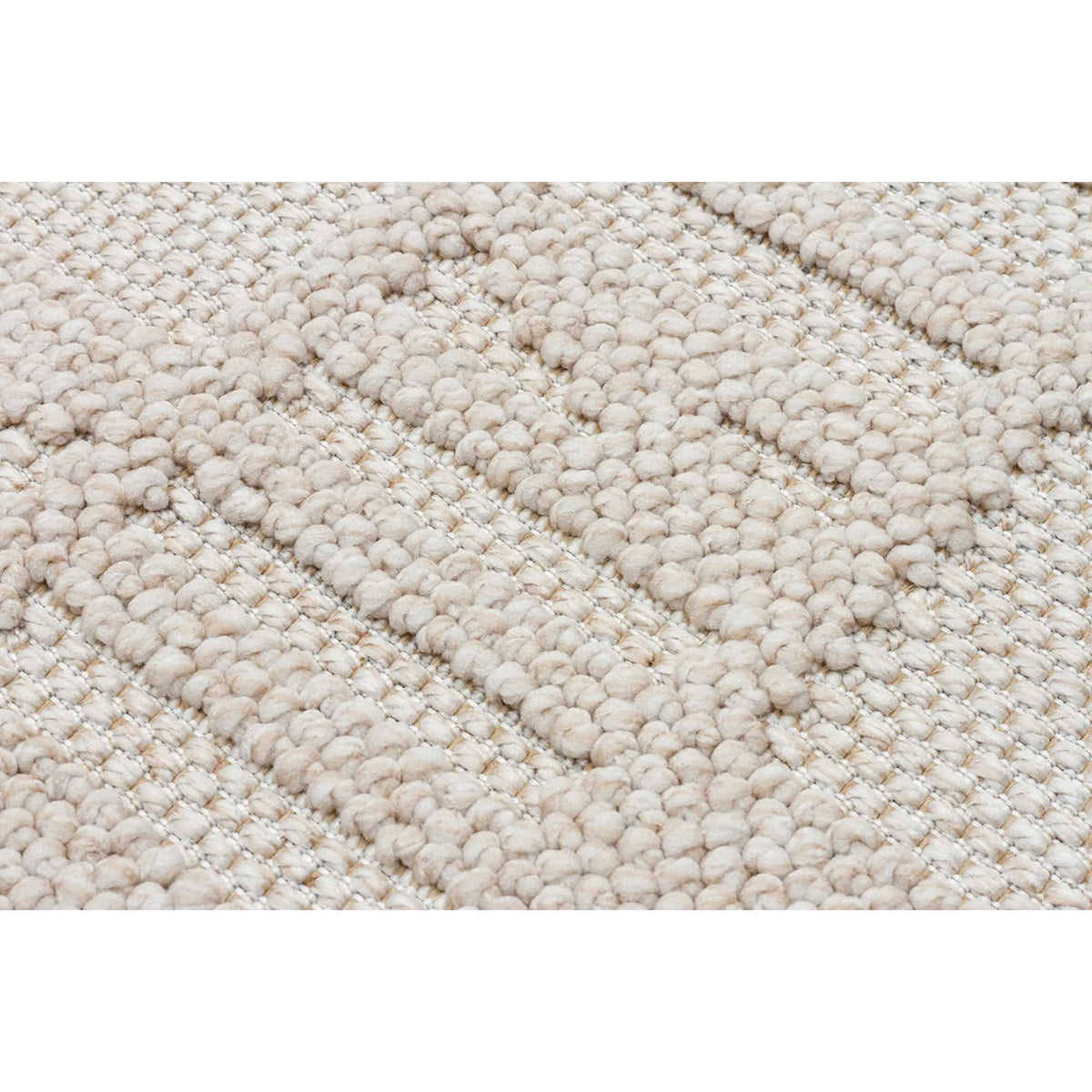 Covor 514SRZ2107, 80x150 cm, forma dreptunghiulara, material tesut, bej