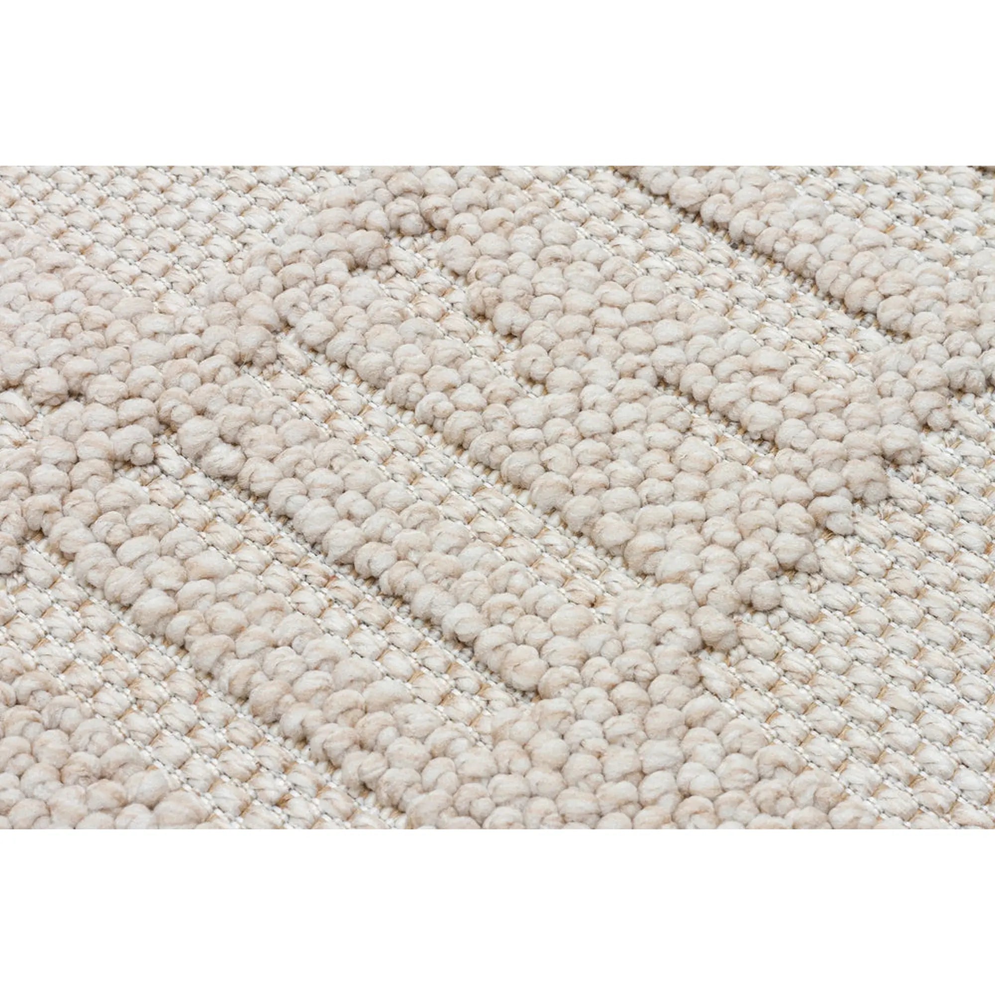Covor 514SRZ2107, 80x150 cm, forma dreptunghiulara, material tesut, bej
