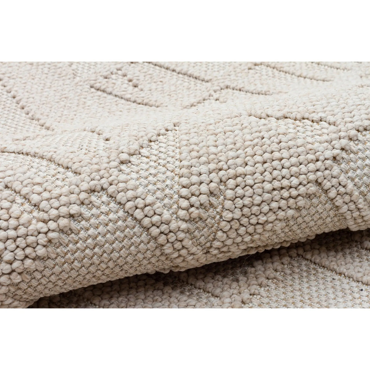 Covor 514SRZ2107, 80x150 cm, forma dreptunghiulara, material tesut, bej