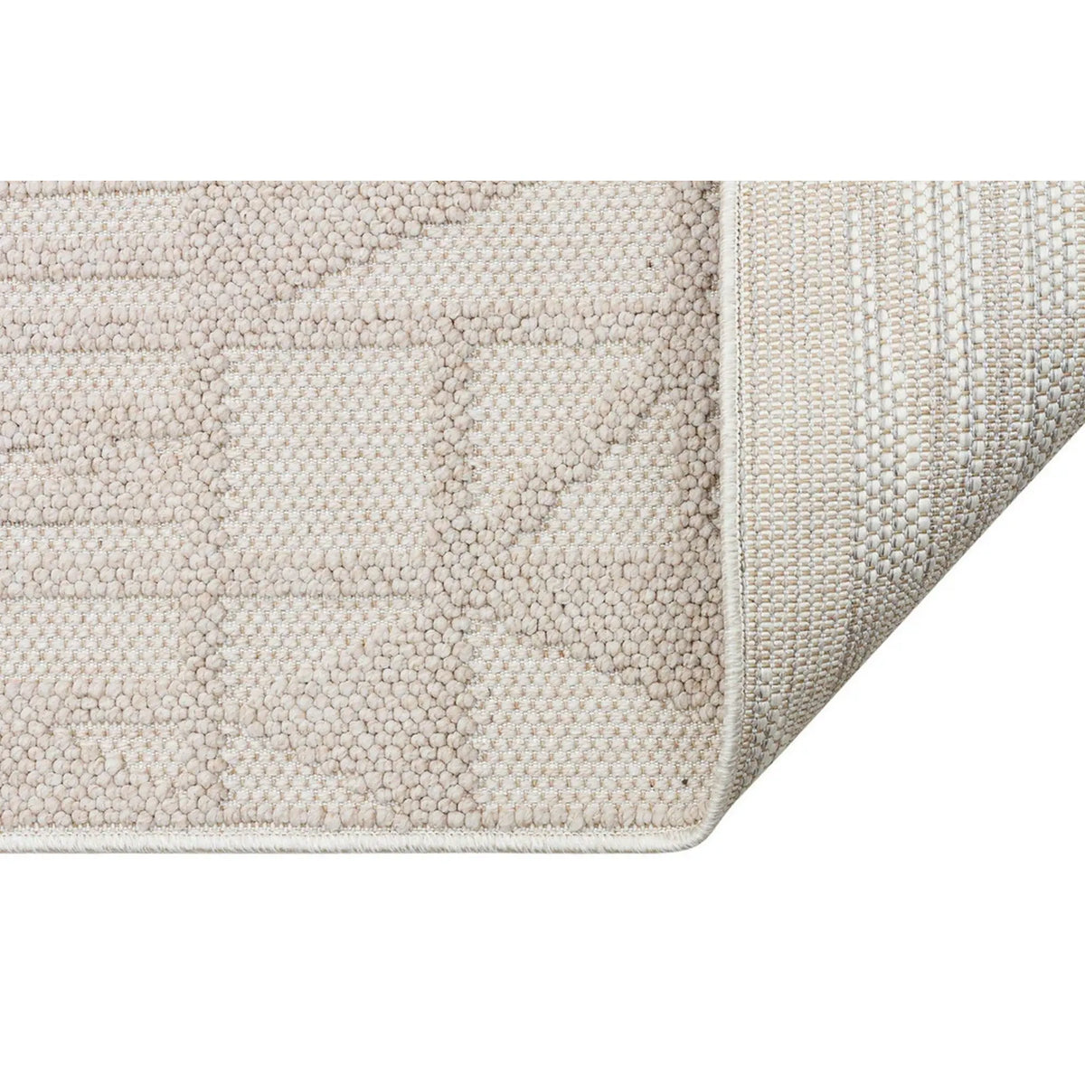 Covor 514SRZ2107, 80x150 cm, forma dreptunghiulara, material tesut, bej
