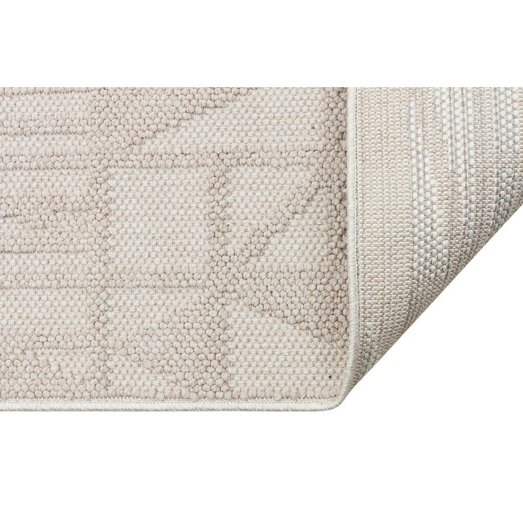 Covor 514SRZ2107, 80x150 cm, forma dreptunghiulara, material tesut, bej