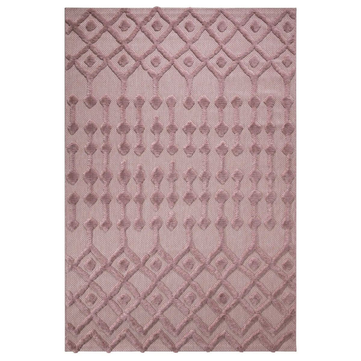 Covor 58388A, 80x150 cm, forma dreptunghiulara, polipropilena, roz