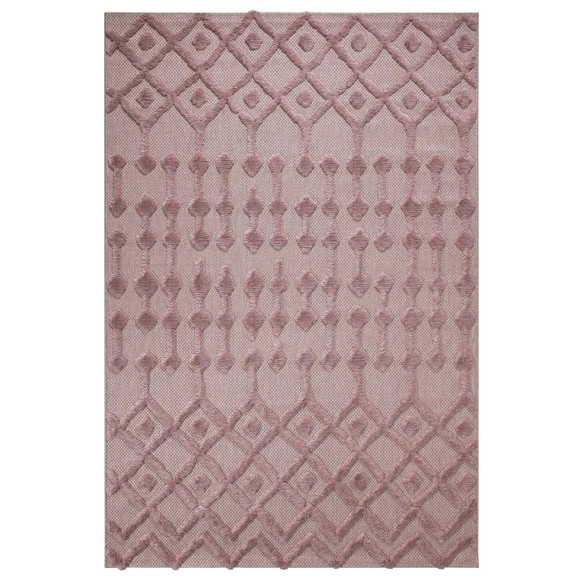 Covor 58388A, 80x150 cm, forma dreptunghiulara, polipropilena, roz
