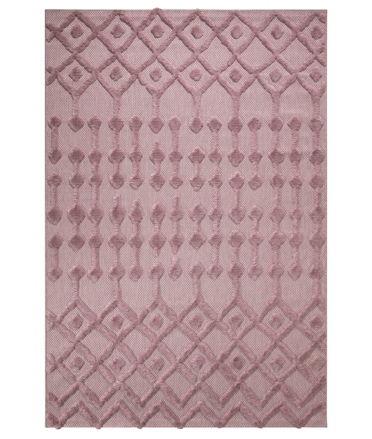 Covor 58388A, 80x150 cm, forma dreptunghiulara, polipropilena, roz