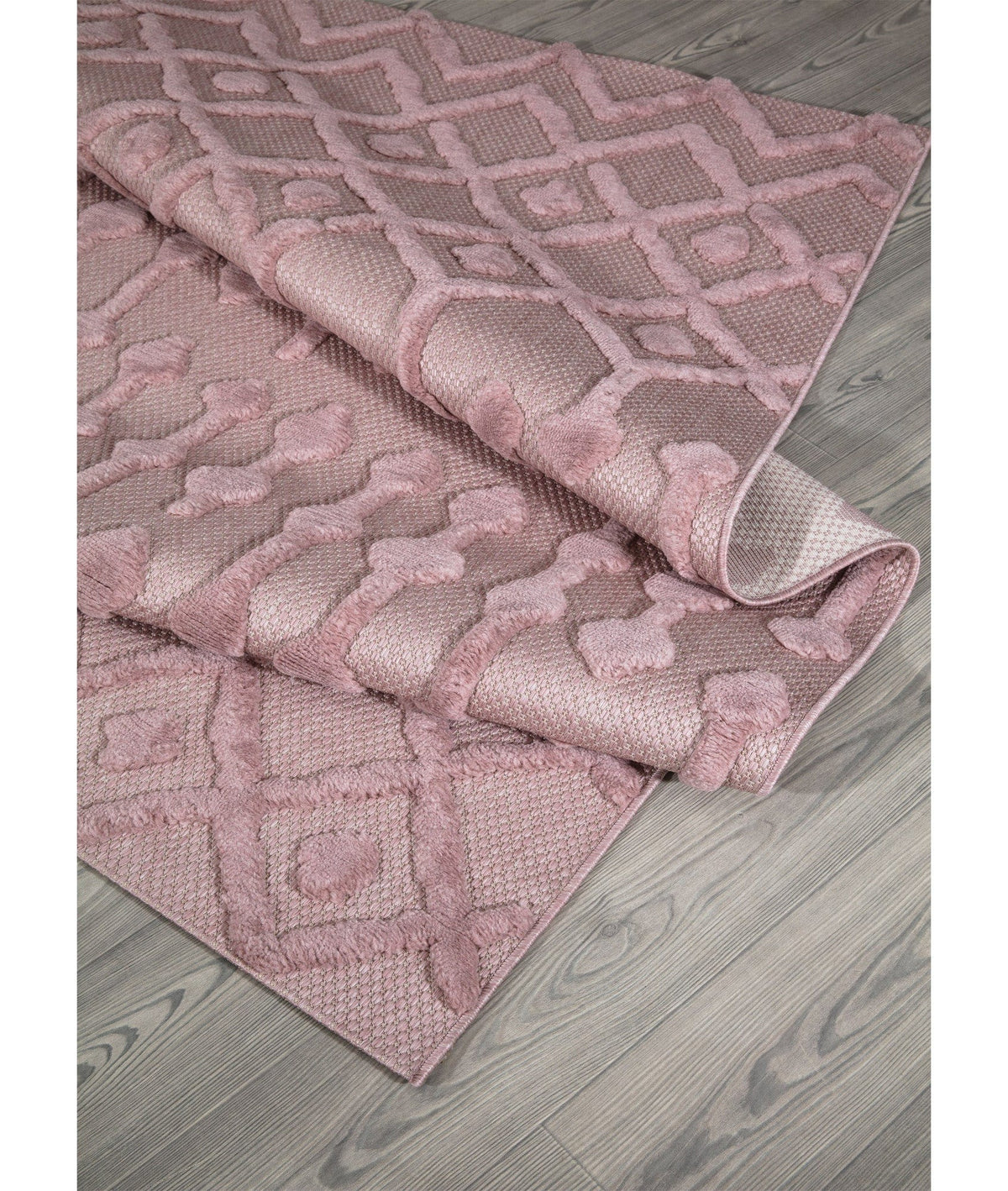 Covor 58388A, 80x150 cm, forma dreptunghiulara, polipropilena, roz