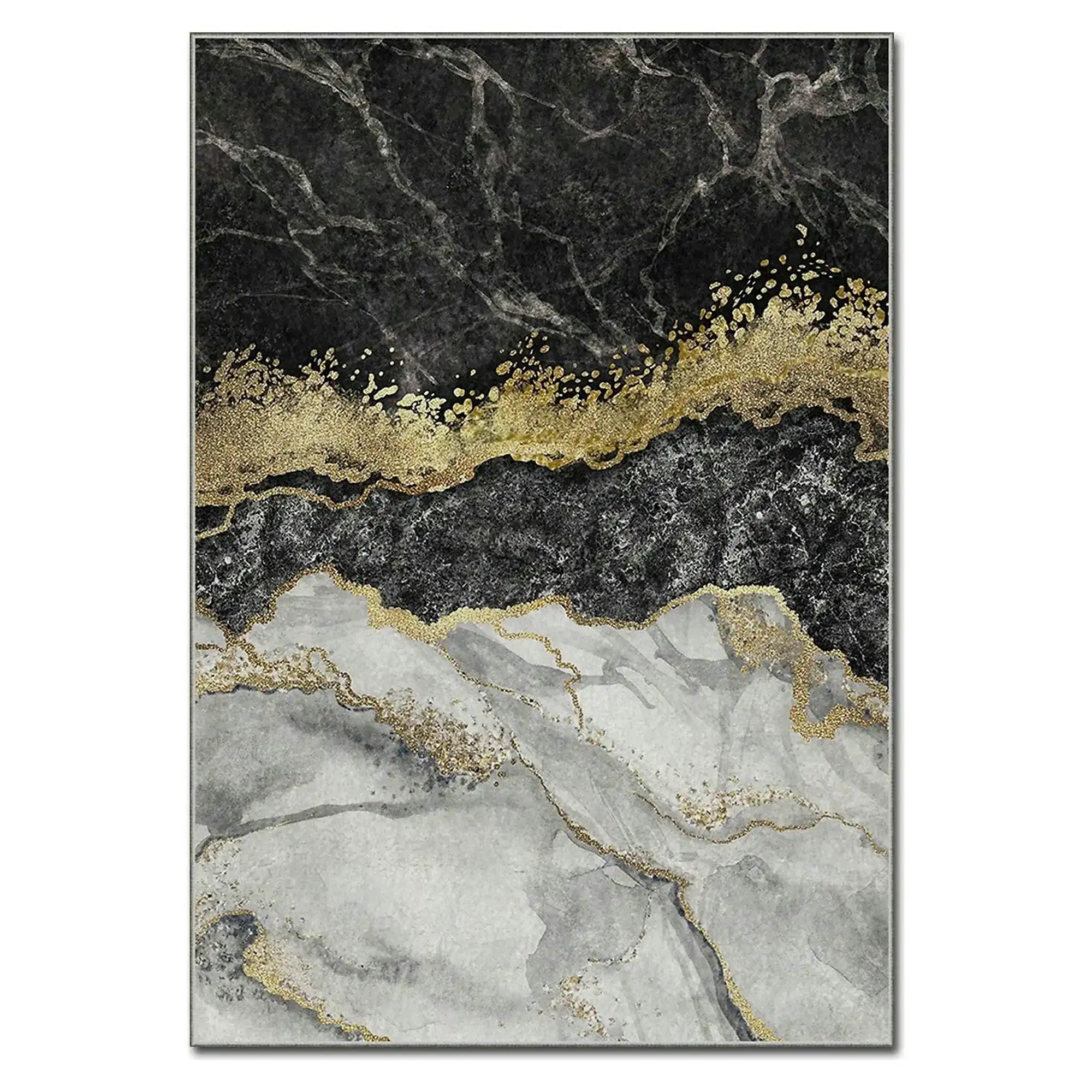 Covor, 80x140 cm, forma dreptunghiulara, poliester, efect de marmura, ASR CRPT-136