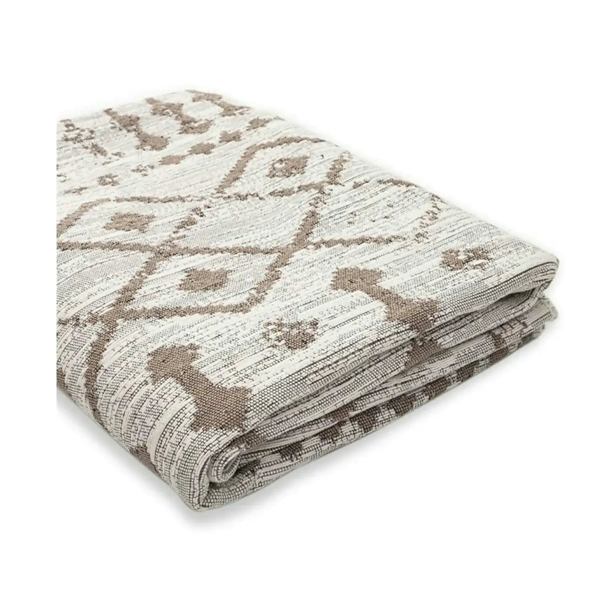 Covor 9987, 80x150 cm, forma dreptunghiulara, bumbac, bej