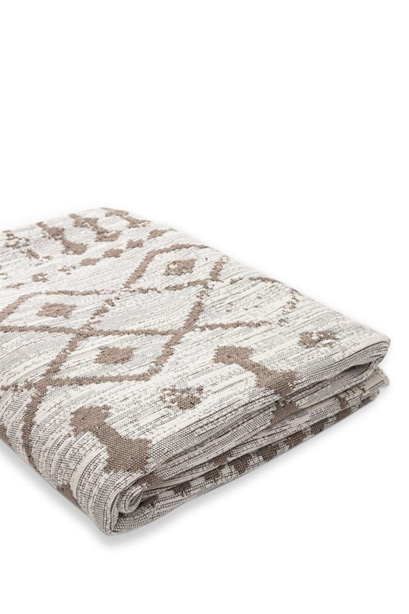 Covor 9987, 80x150 cm, forma dreptunghiulara, bumbac, bej