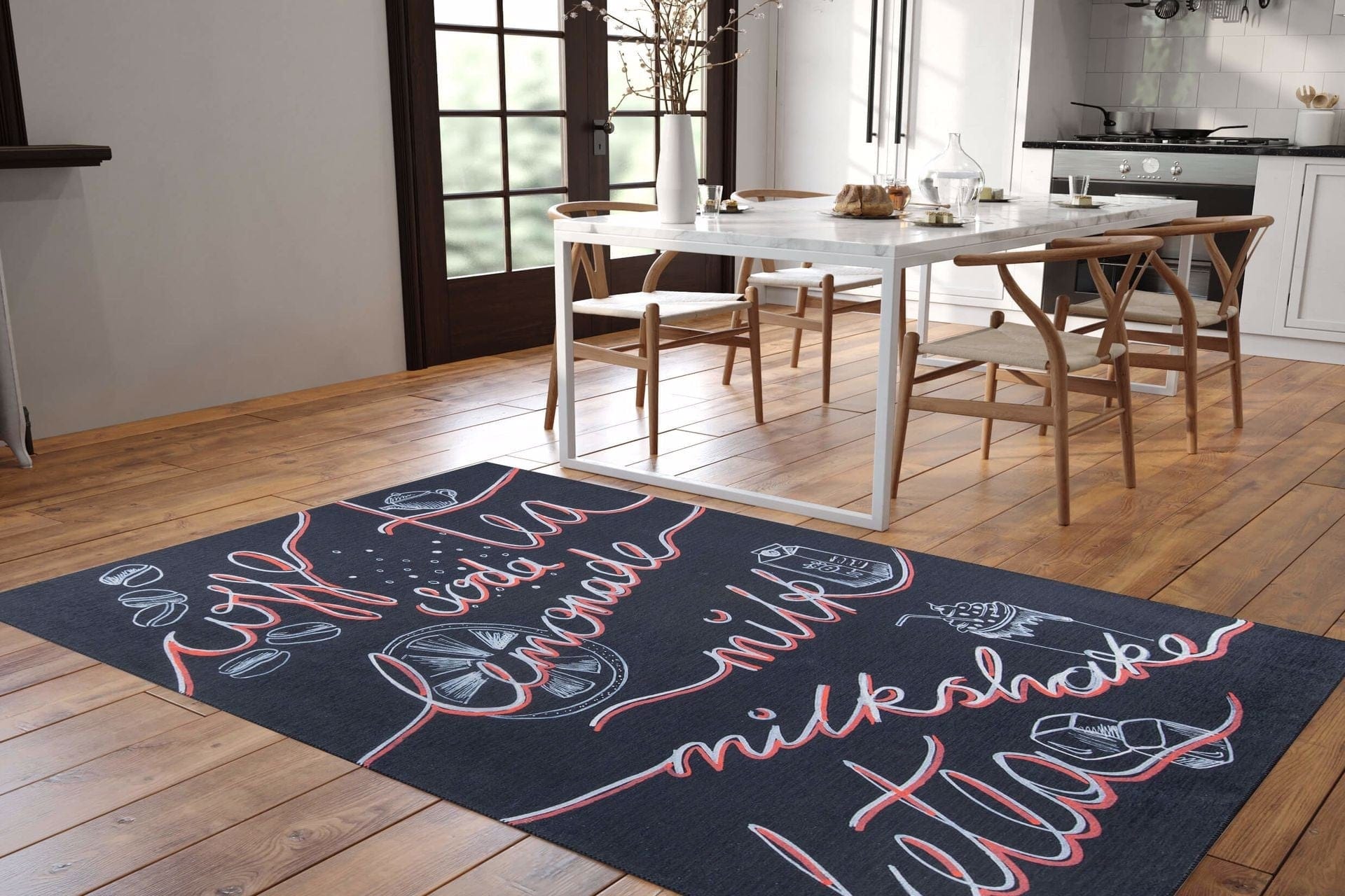 Covor ADA, 75x150 cm, forma dreptunghiulara, poliester, multicolor, AL 295