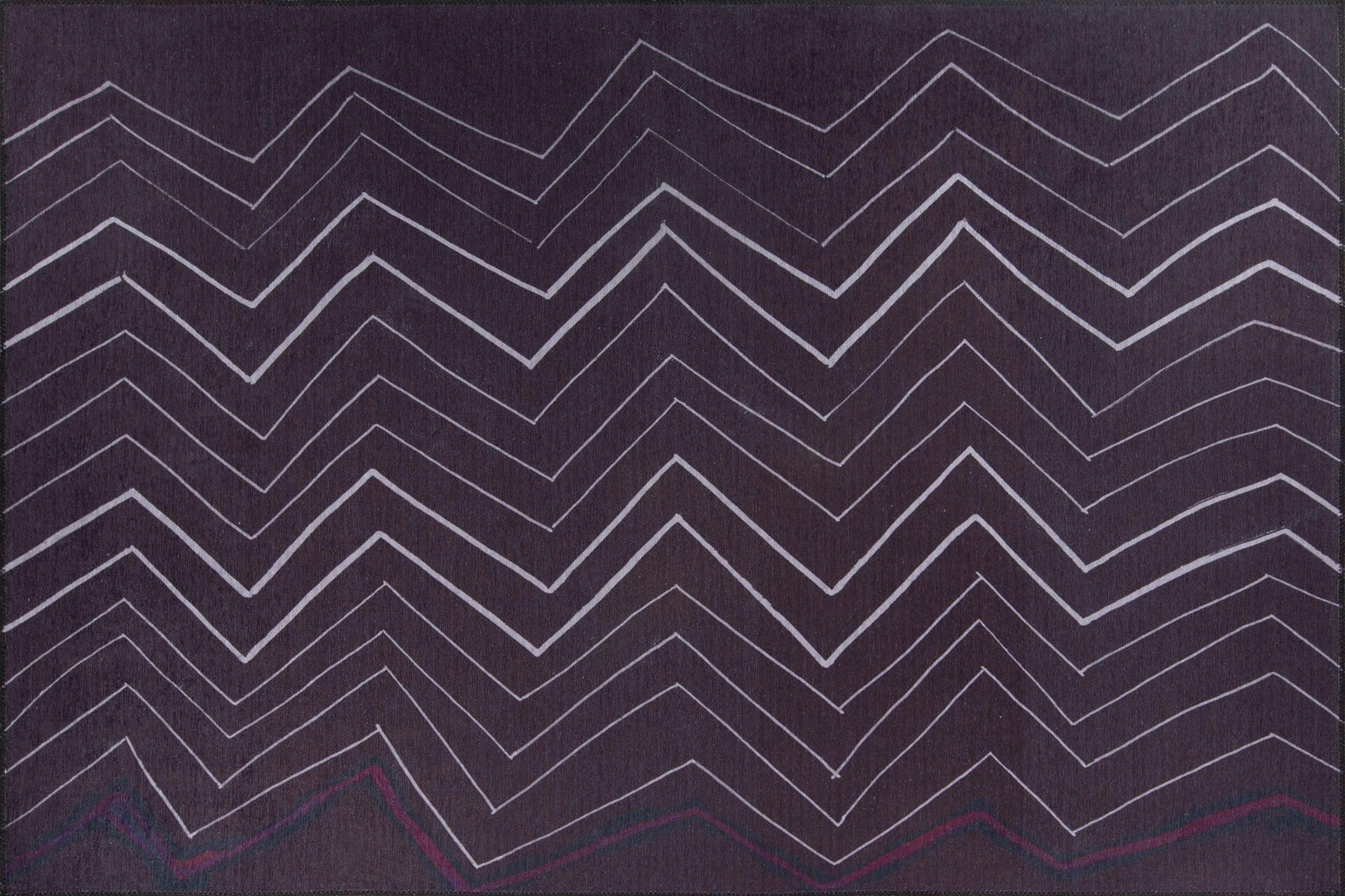 Covor ADA, 75x150 cm, forma dreptunghiulara, poliester, negru/alb, AL 289