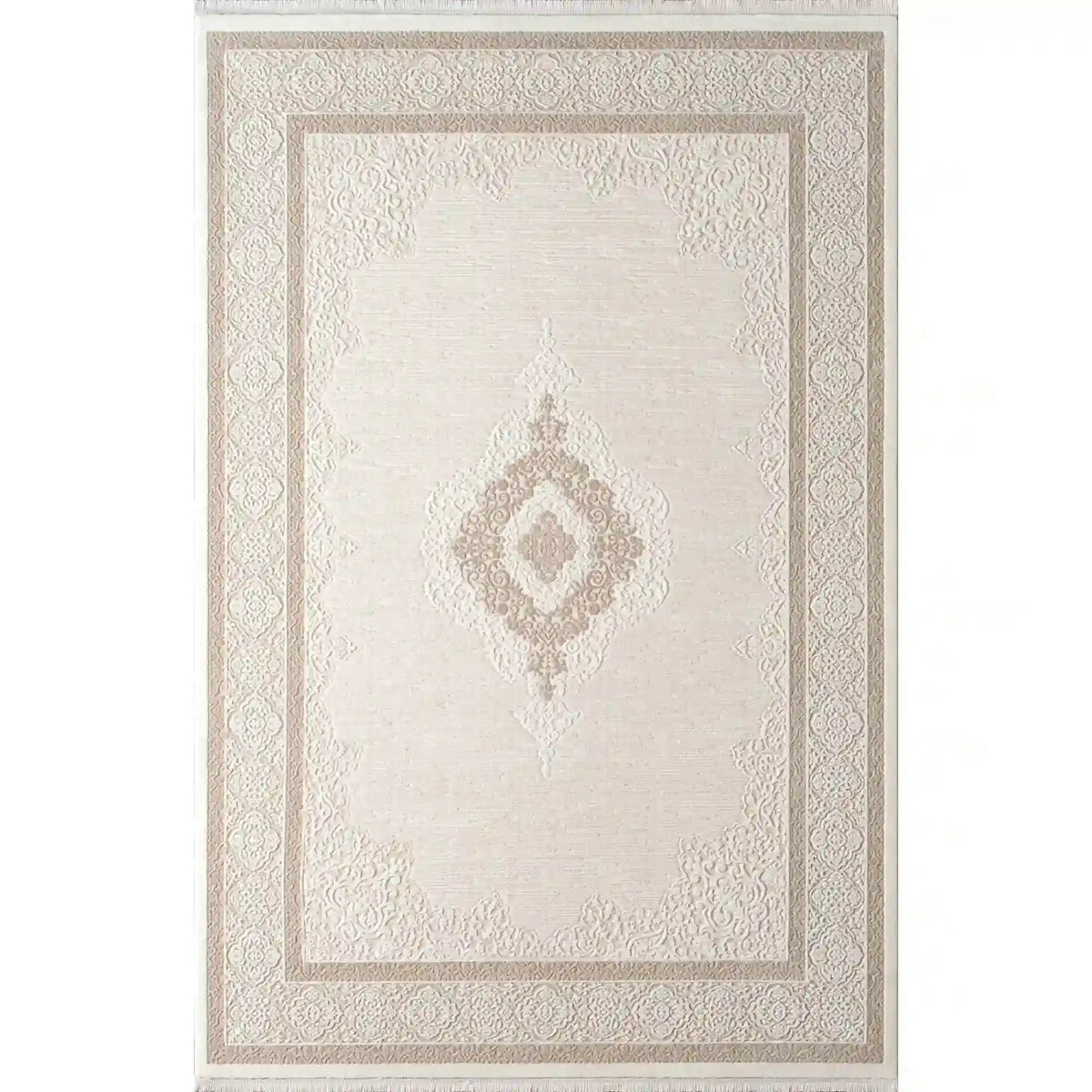 Covor ANETTA 03319C, 160x230 cm, forma dreptunghiulara, acril, crem/bej