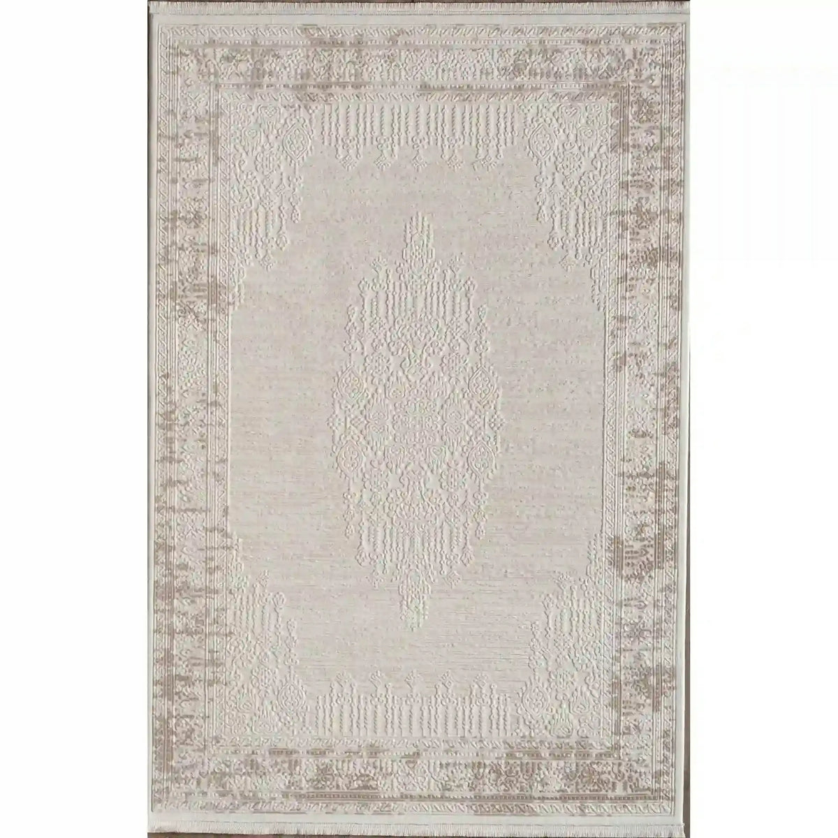 Covor ANETTA 03320A, 160x230 cm, forma dreptunghiulara, acril, crem/bej