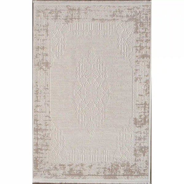 Covor ANETTA 03320A, 160x230 cm, forma dreptunghiulara, acril, crem/bej