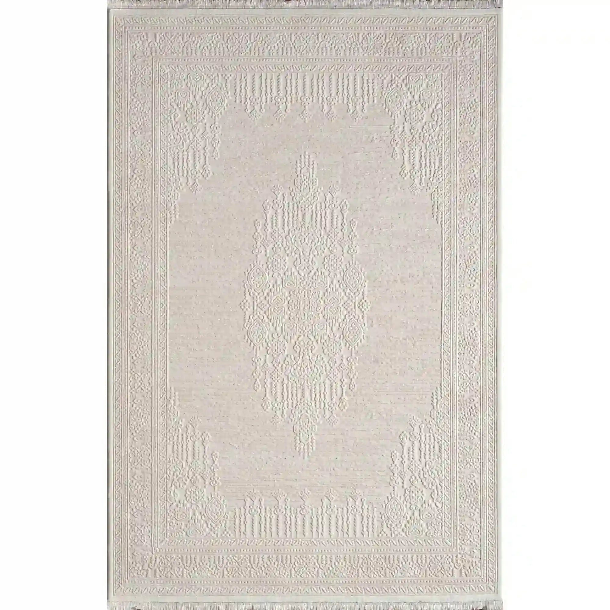 Covor ANETTA 03320B, 160x230 cm, forma dreptunghiulara, acril, crem