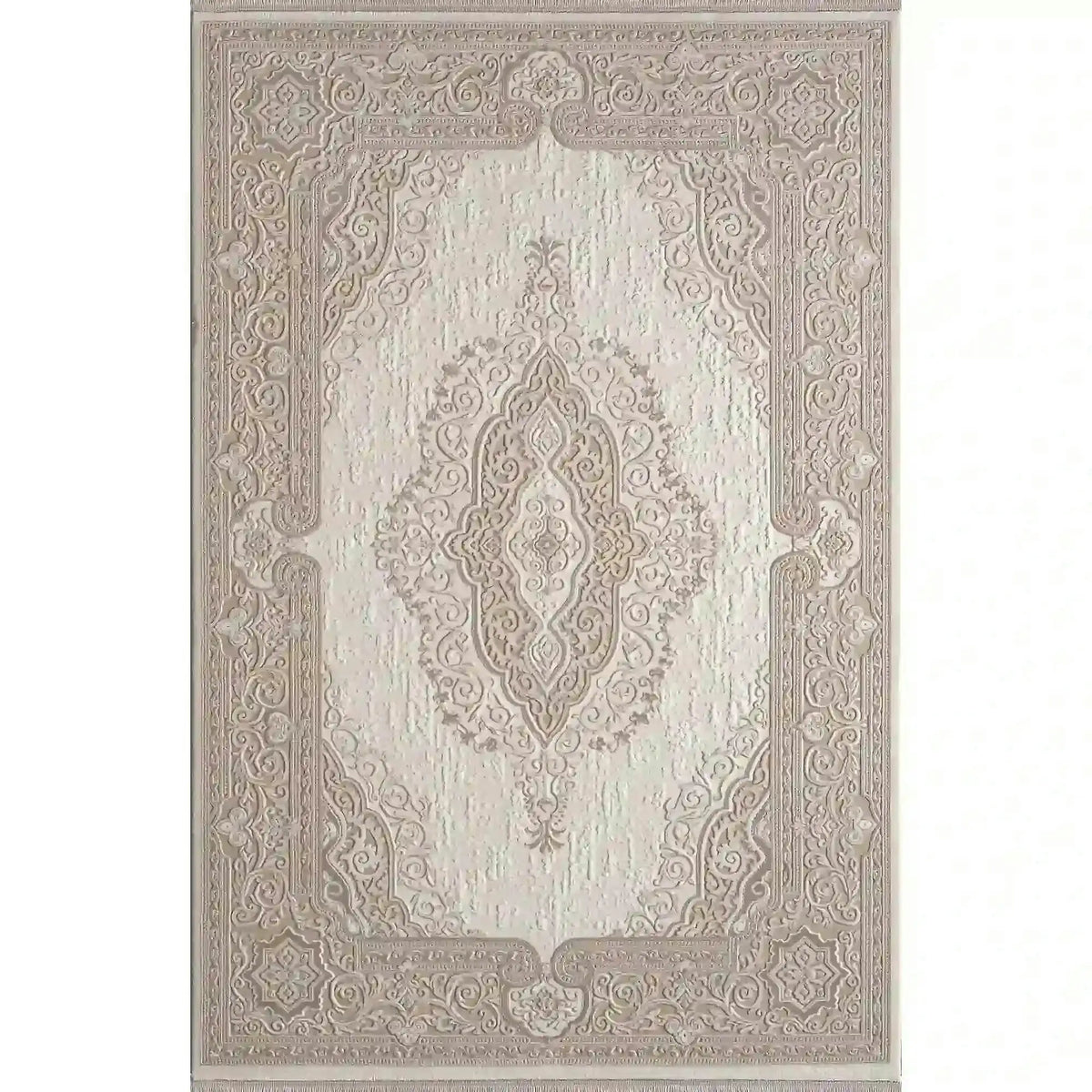 Covor ANETTA 03322A, 160x230 cm, forma dreptunghiulara, acril, crem/bej