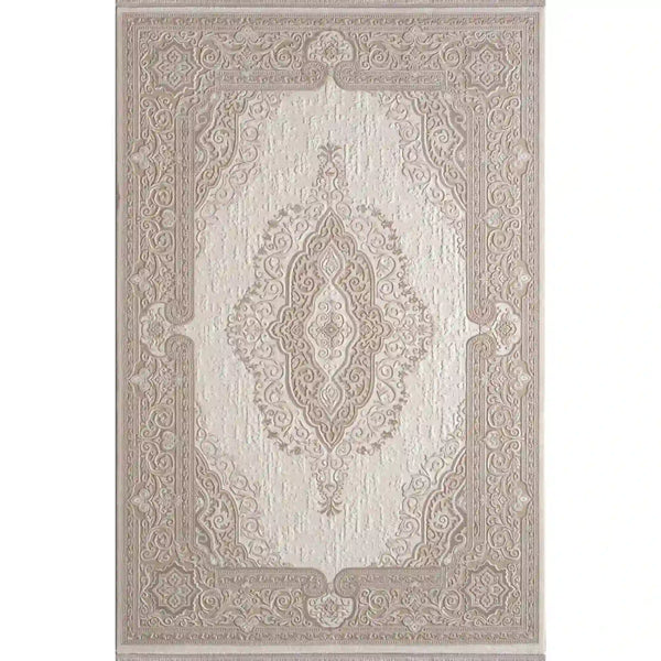 Covor ANETTA 03322A, 160x230 cm, forma dreptunghiulara, acril, crem/bej