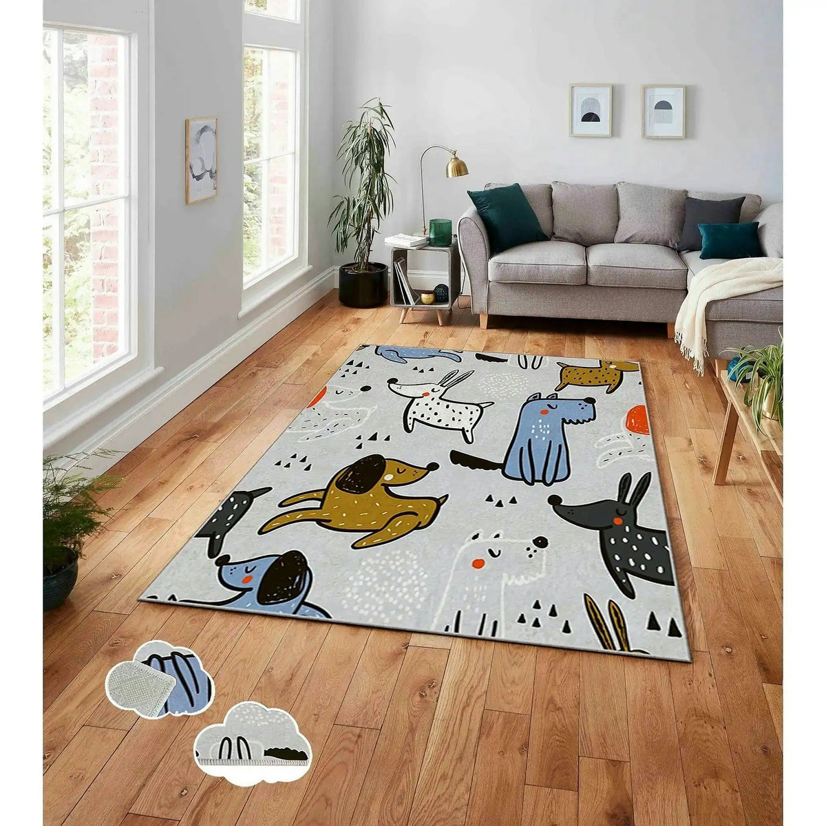 Covor ASR CRPT-6, 160x230 cm, forma dreptunghiulara, poliester, multicolor