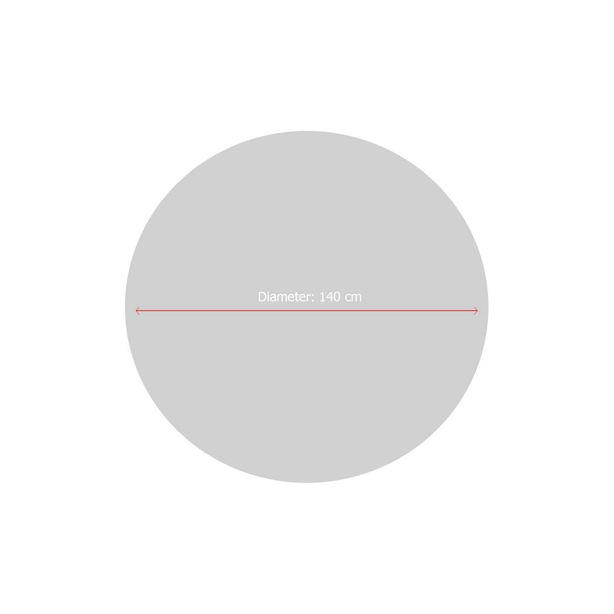 Covor BASKETBALL, 140x140 cm, forma rotunda, poliester/stofa catifelata, portocaliu