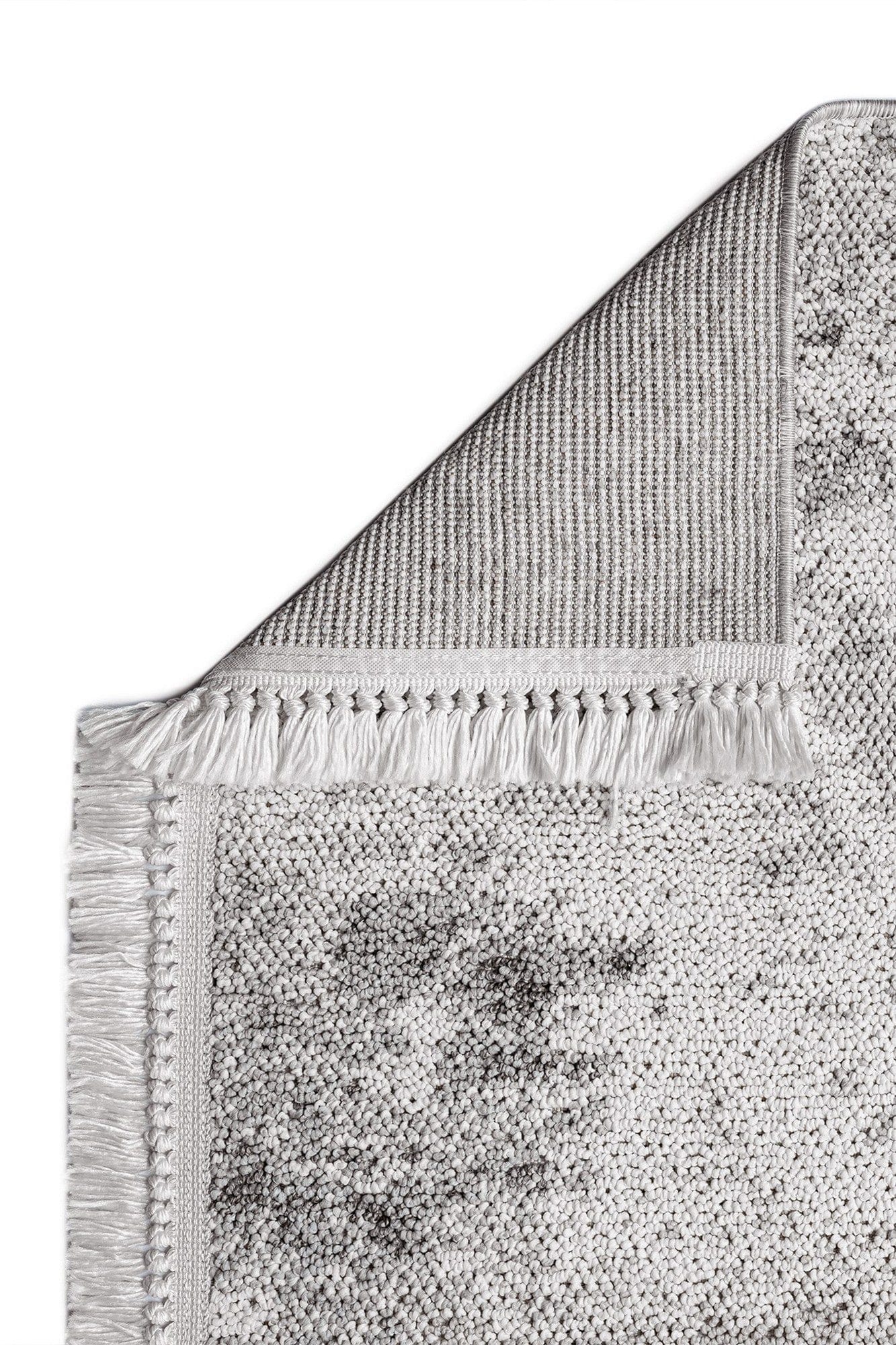 Covor BASTIA, 80x150 cm, forma dreptunghiulara, polipropilena, crem/gri, 1275