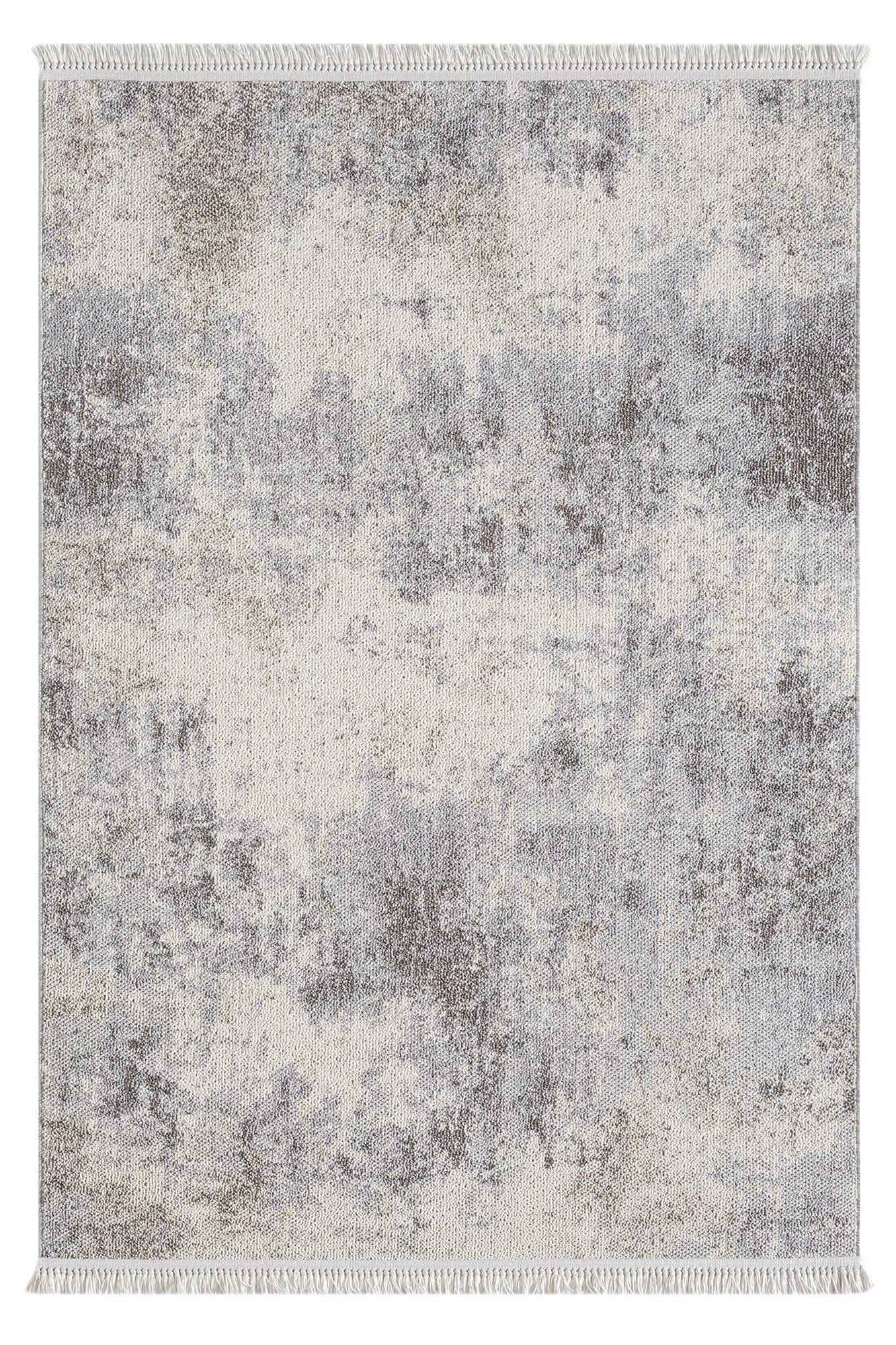 Covor BASTIA, 80x150 cm, forma dreptunghiulara, polipropilena, crem/gri, 1275
