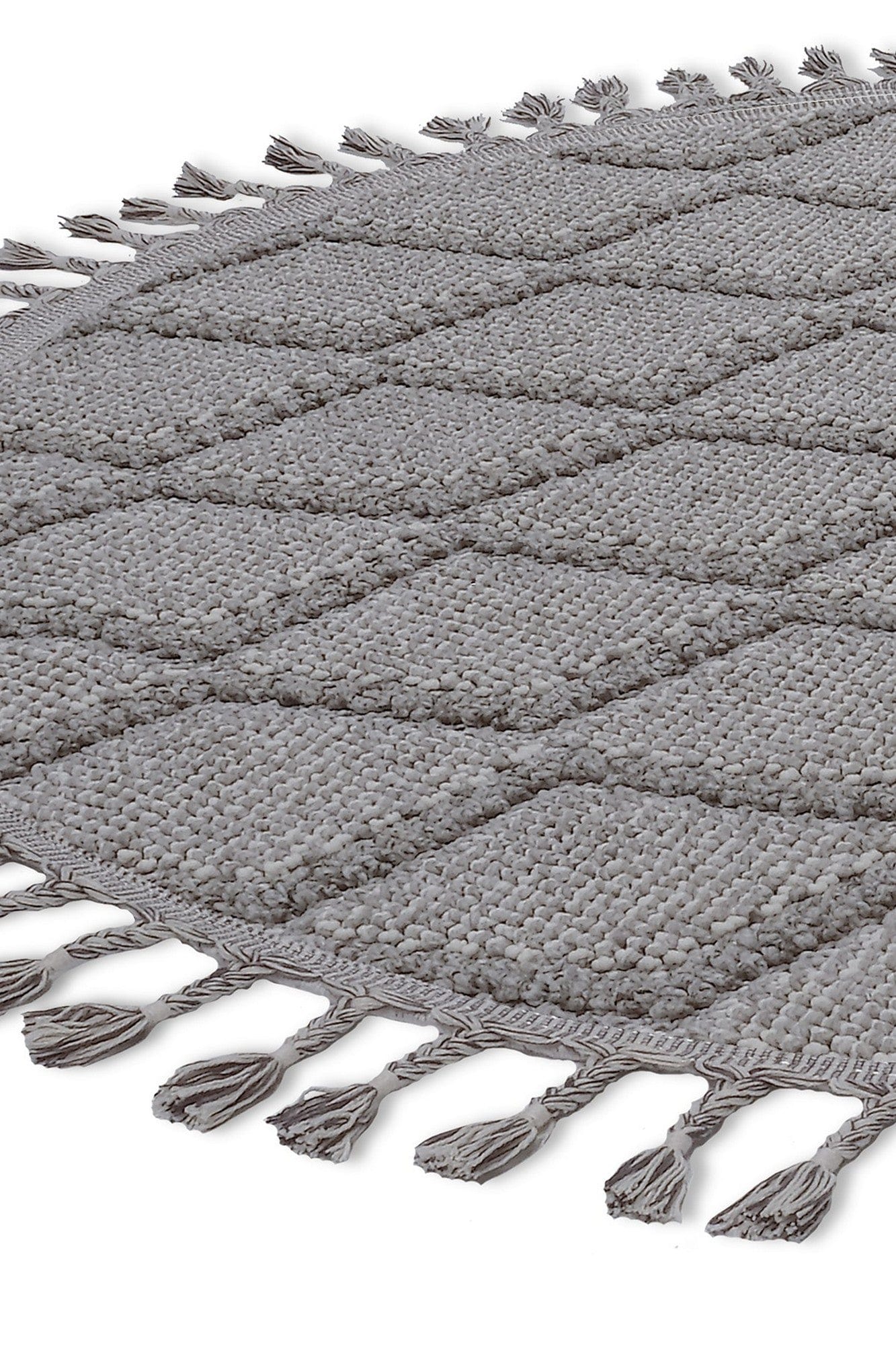 Covor BEVERLY, 80x80 cm, forma rotunda, polipropilena, gri, 2263 Y