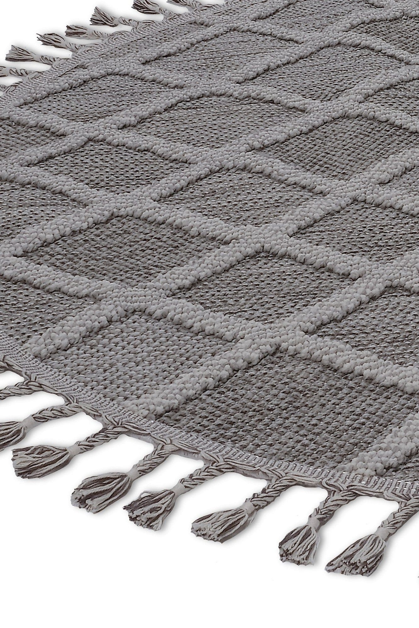 Covor BEVERLY, 80x80 cm, forma rotunda, polipropilena, gri, 2264 Y