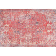 Covor BLUES CHENILLE, 75x150 cm, forma dreptunghiulara, poliester, rosu, AL 269