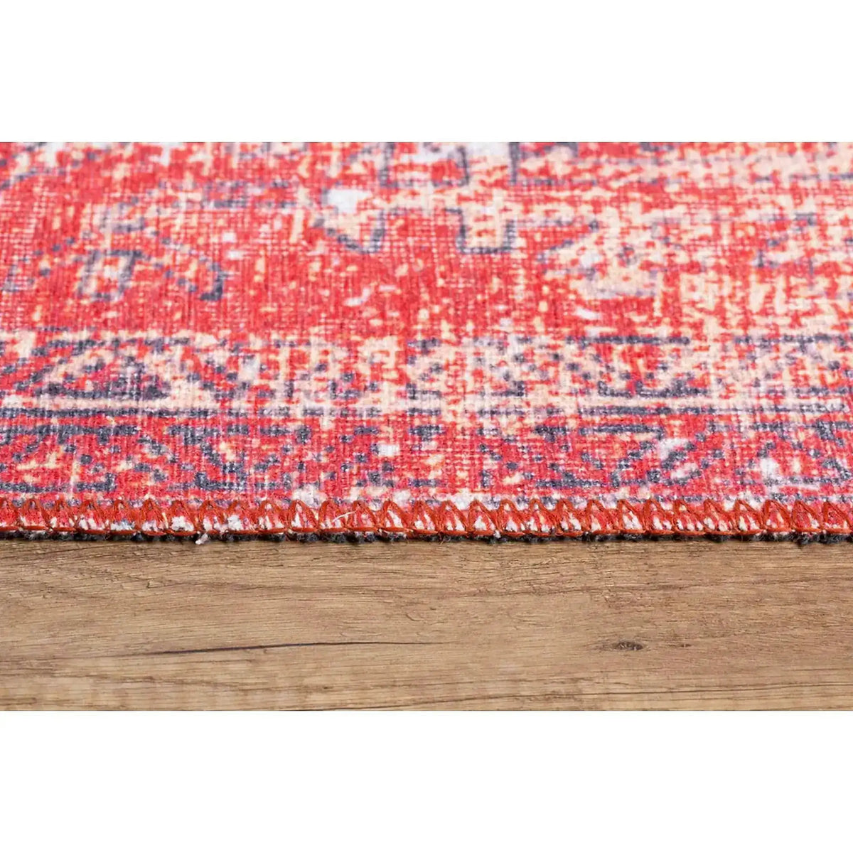 Covor BLUES CHENILLE, 75x150 cm, forma dreptunghiulara, poliester, rosu, AL 269