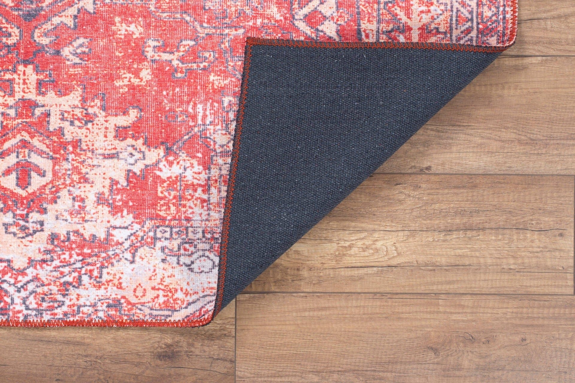 Covor BLUES CHENILLE, 75x150 cm, forma dreptunghiulara, poliester, rosu, AL 269