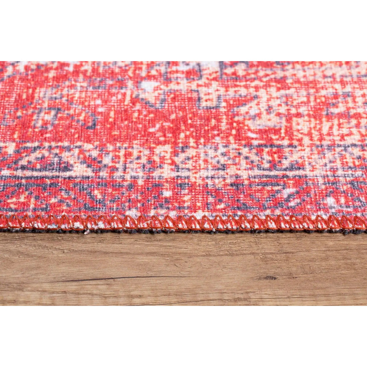 Covor BLUES CHENILLE, 75x150 cm, forma dreptunghiulara, poliester, rosu, AL 269
