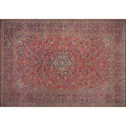 Covor BLUES CHENILLE, 75x150 cm, forma dreptunghiulara, poliester, rosu, AL 53