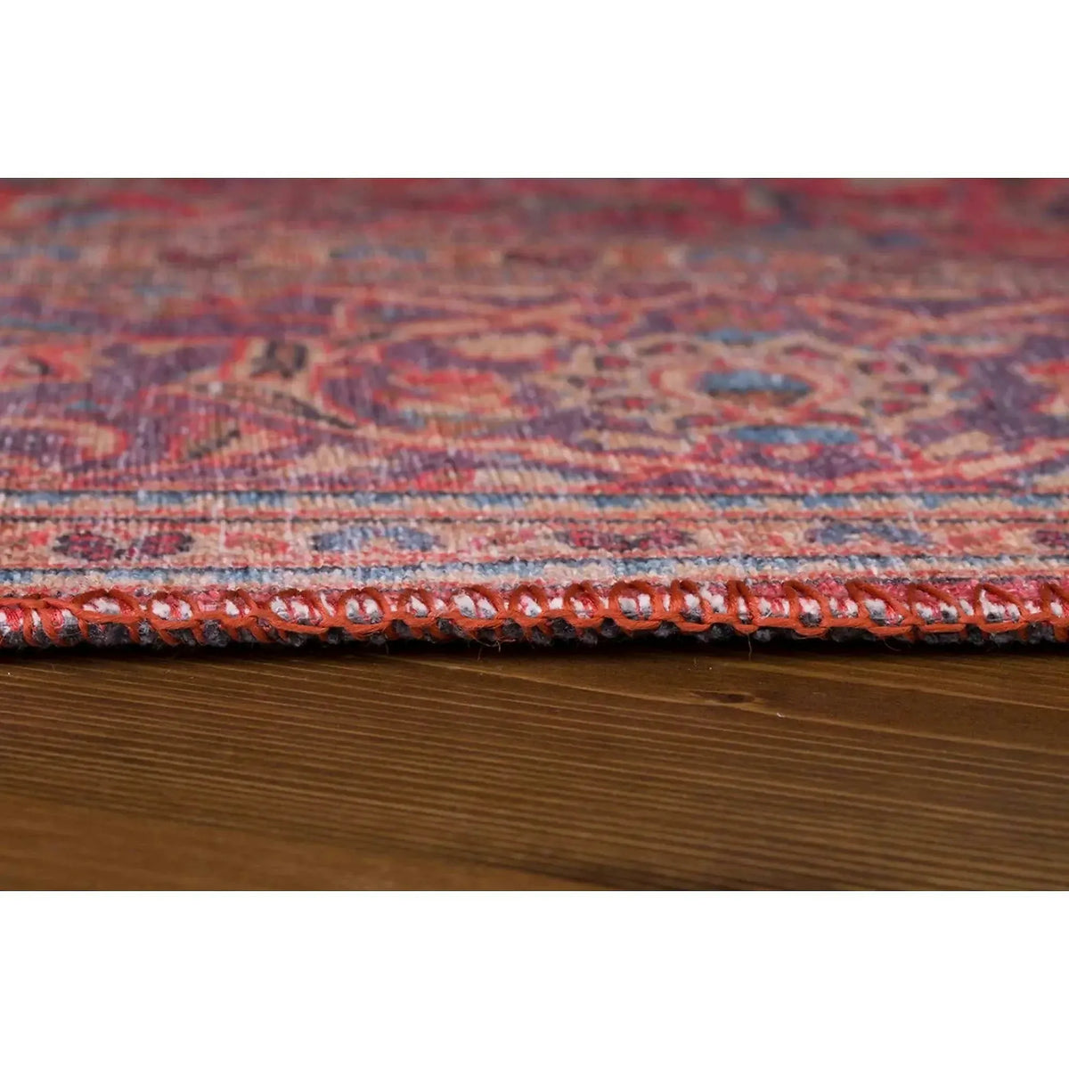 Covor BLUES CHENILLE, 75x150 cm, forma dreptunghiulara, poliester, rosu, AL 53