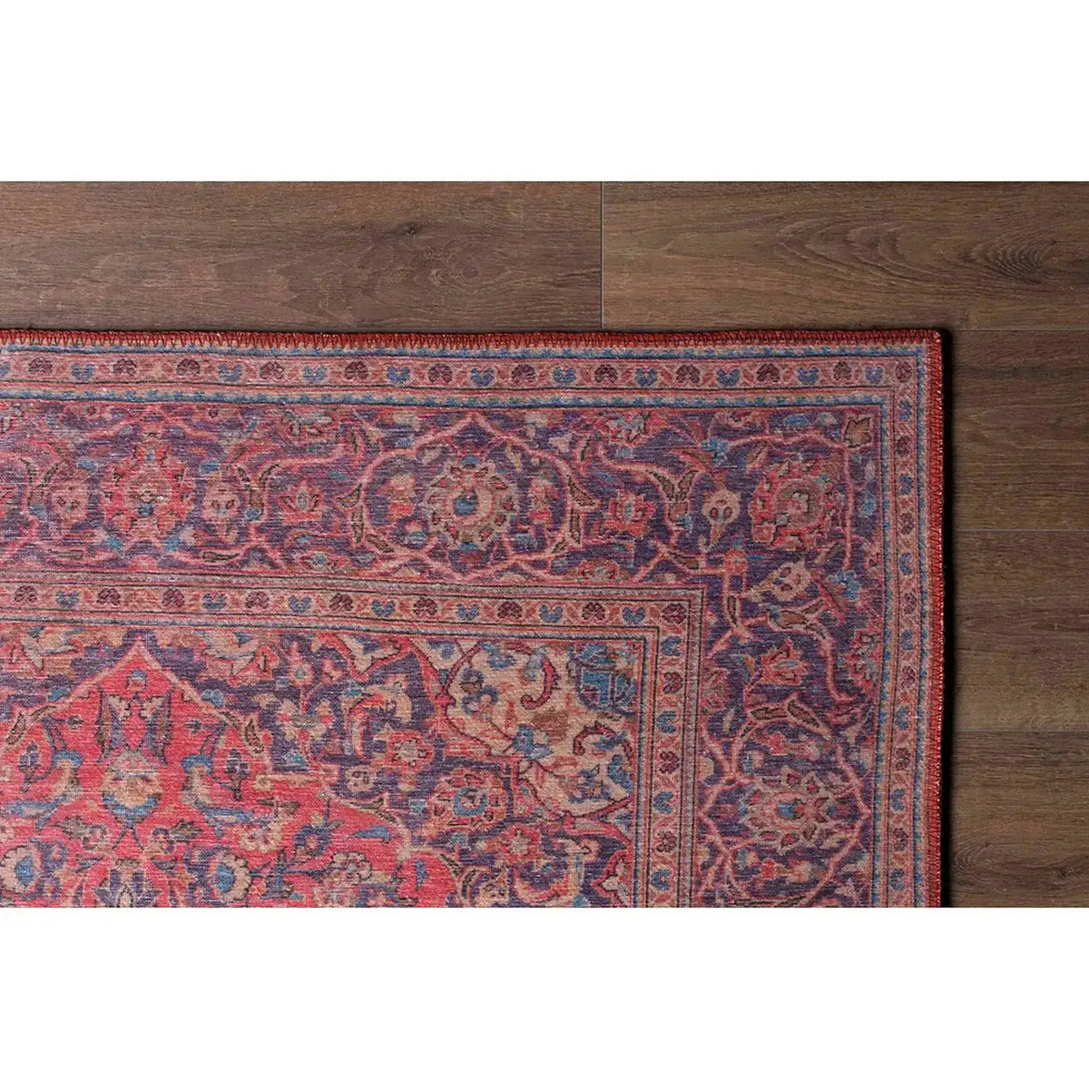 Covor BLUES CHENILLE, 75x150 cm, forma dreptunghiulara, poliester, rosu, AL 53