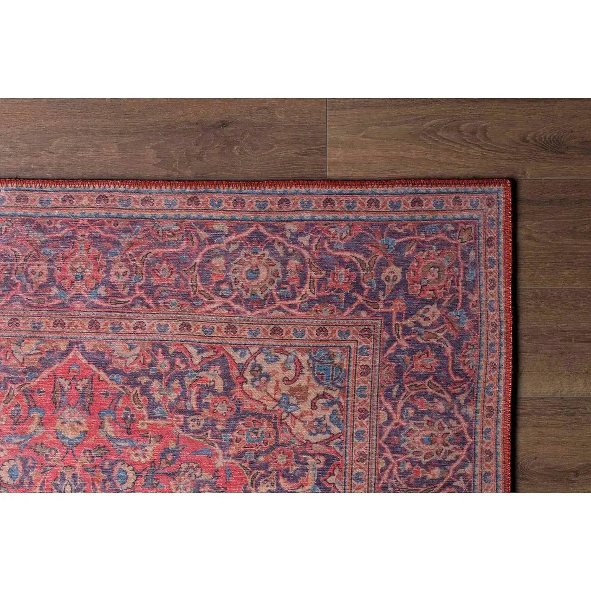 Covor BLUES CHENILLE, 75x150 cm, forma dreptunghiulara, poliester, rosu, AL 53
