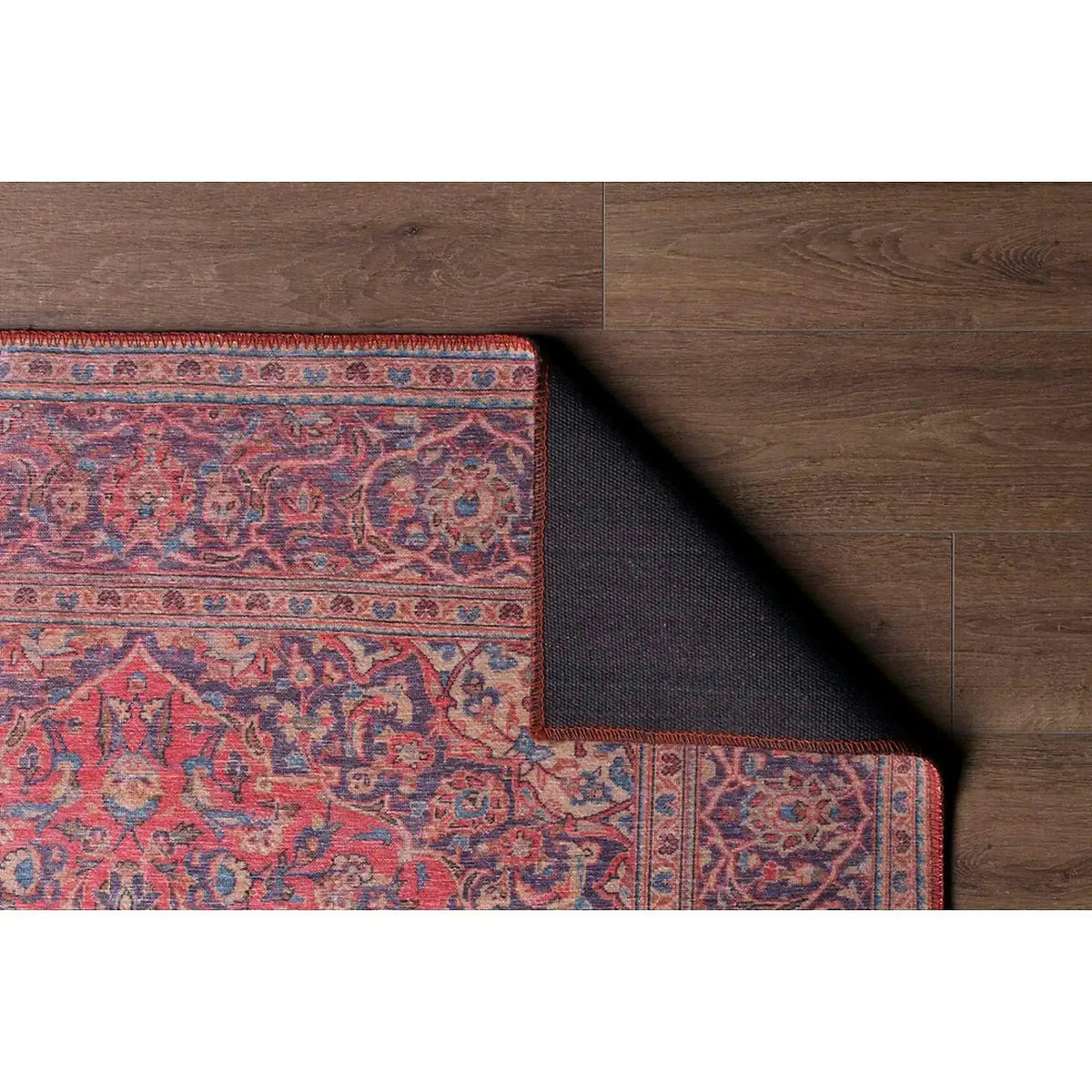 Covor BLUES CHENILLE, 75x150 cm, forma dreptunghiulara, poliester, rosu, AL 53