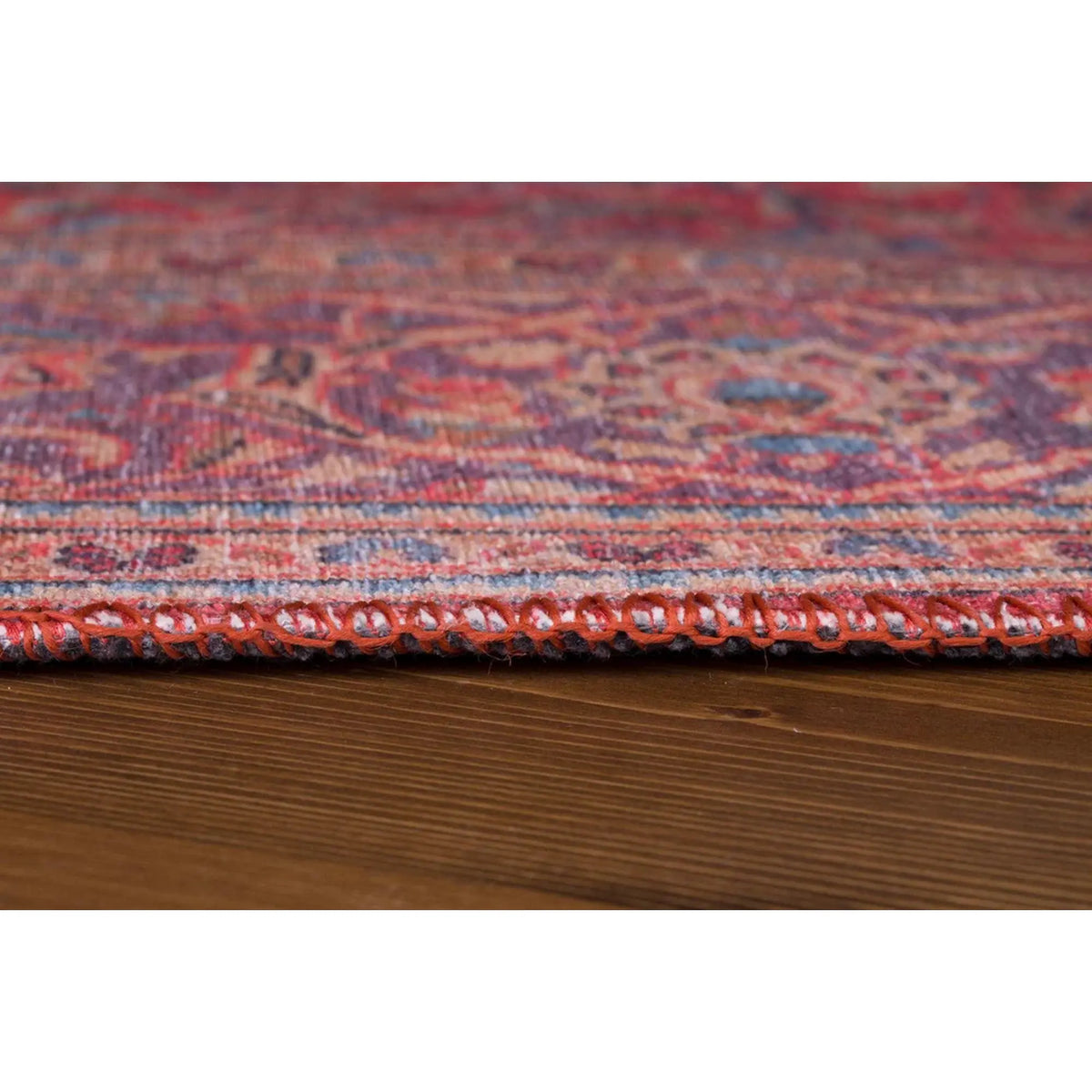 Covor BLUES CHENILLE, 75x150 cm, forma dreptunghiulara, poliester, rosu, AL 53
