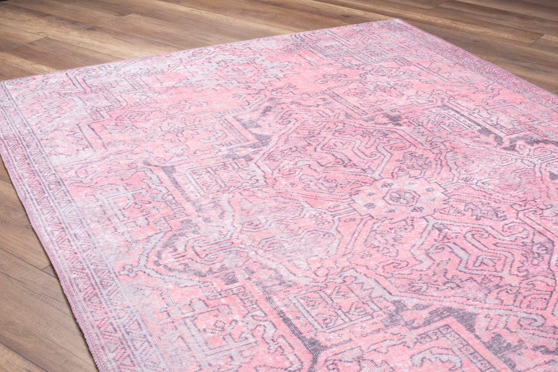 Covor BLUES CHENILLE, 75x150 cm, forma dreptunghiulara, poliester, roz, AL 271