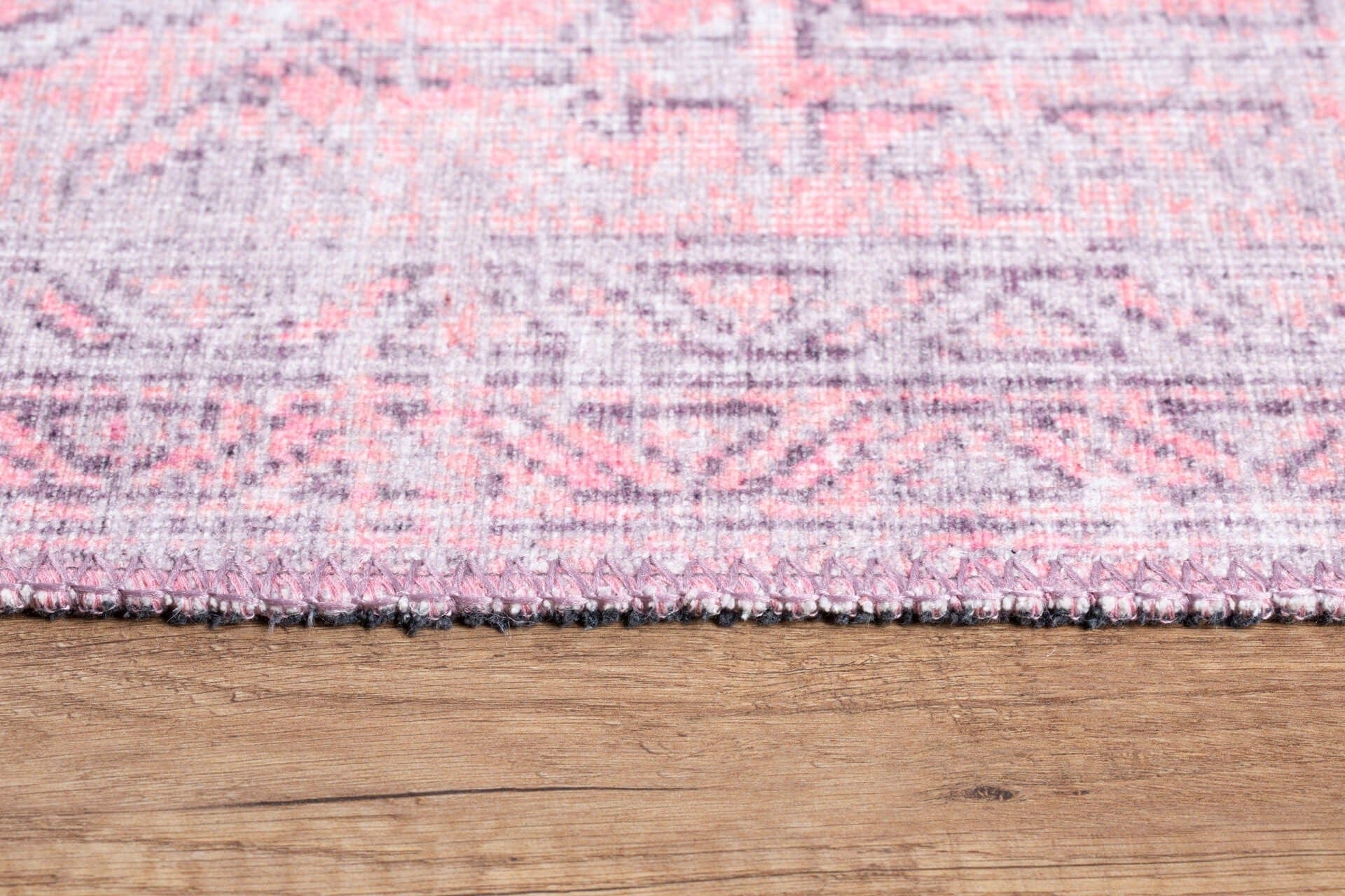 Covor BLUES CHENILLE, 75x150 cm, forma dreptunghiulara, poliester, roz, AL 271