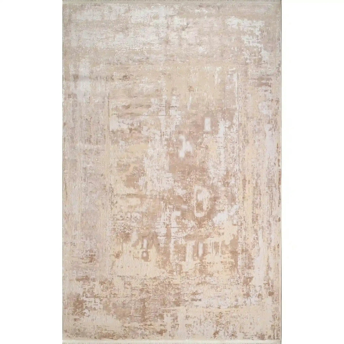 Covor CARLA 00836D, 80x150 cm, forma dreptunghiulara, fibre sintetice, crem/bej