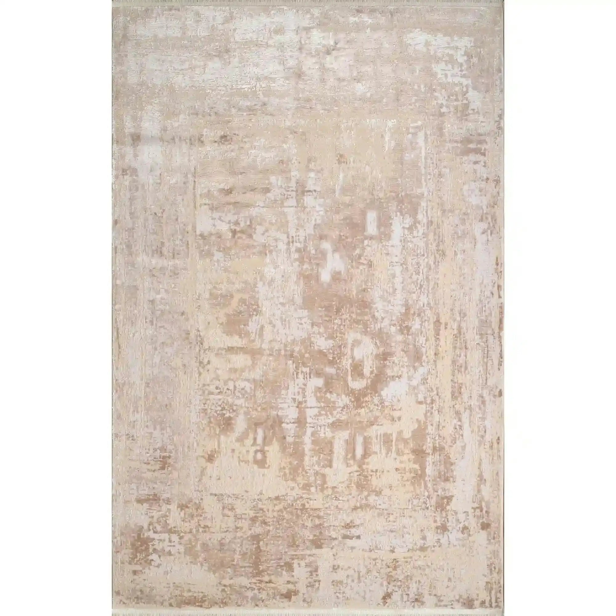 Covor CARLA 00836D, 80x150 cm, forma dreptunghiulara, fibre sintetice, crem/bej