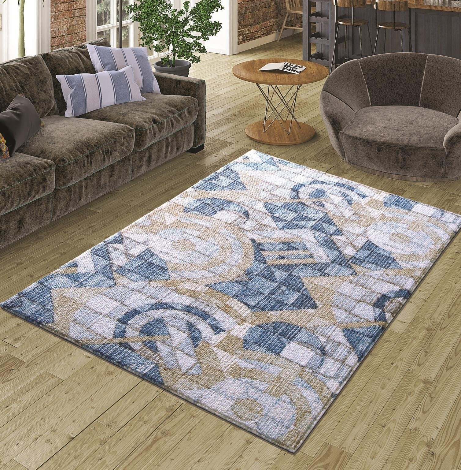 Covor COLORADO, 120x180 cm, forma dreptunghiulara, material sintetic, multicolor, 9431