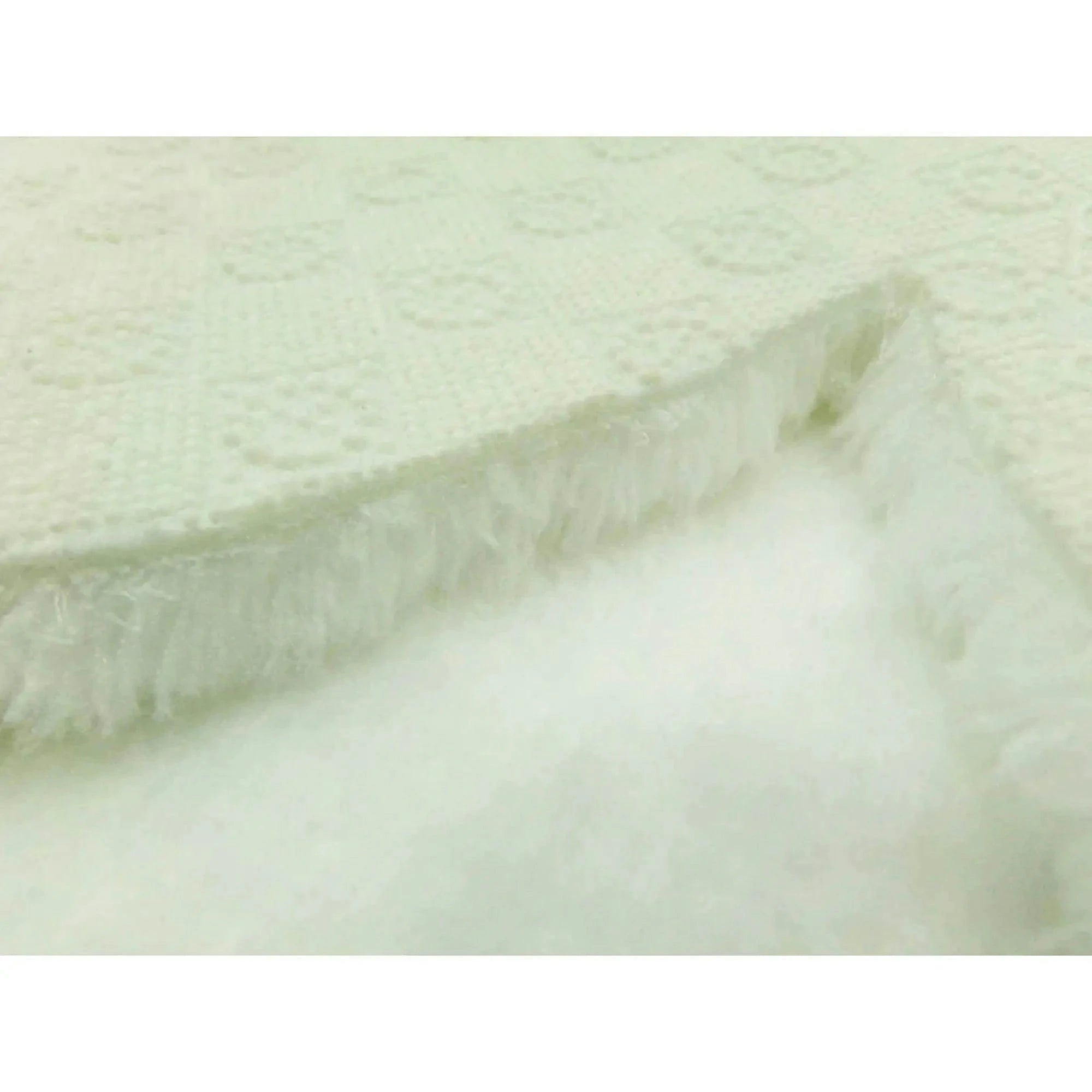 Covor DAISY PLUSH, 80x80 cm, forma atipica, poliester, alb