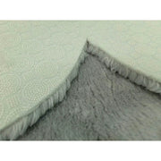 Covor DAISY PLUSH, 80x80 cm, forma atipica, poliester, gri deschis