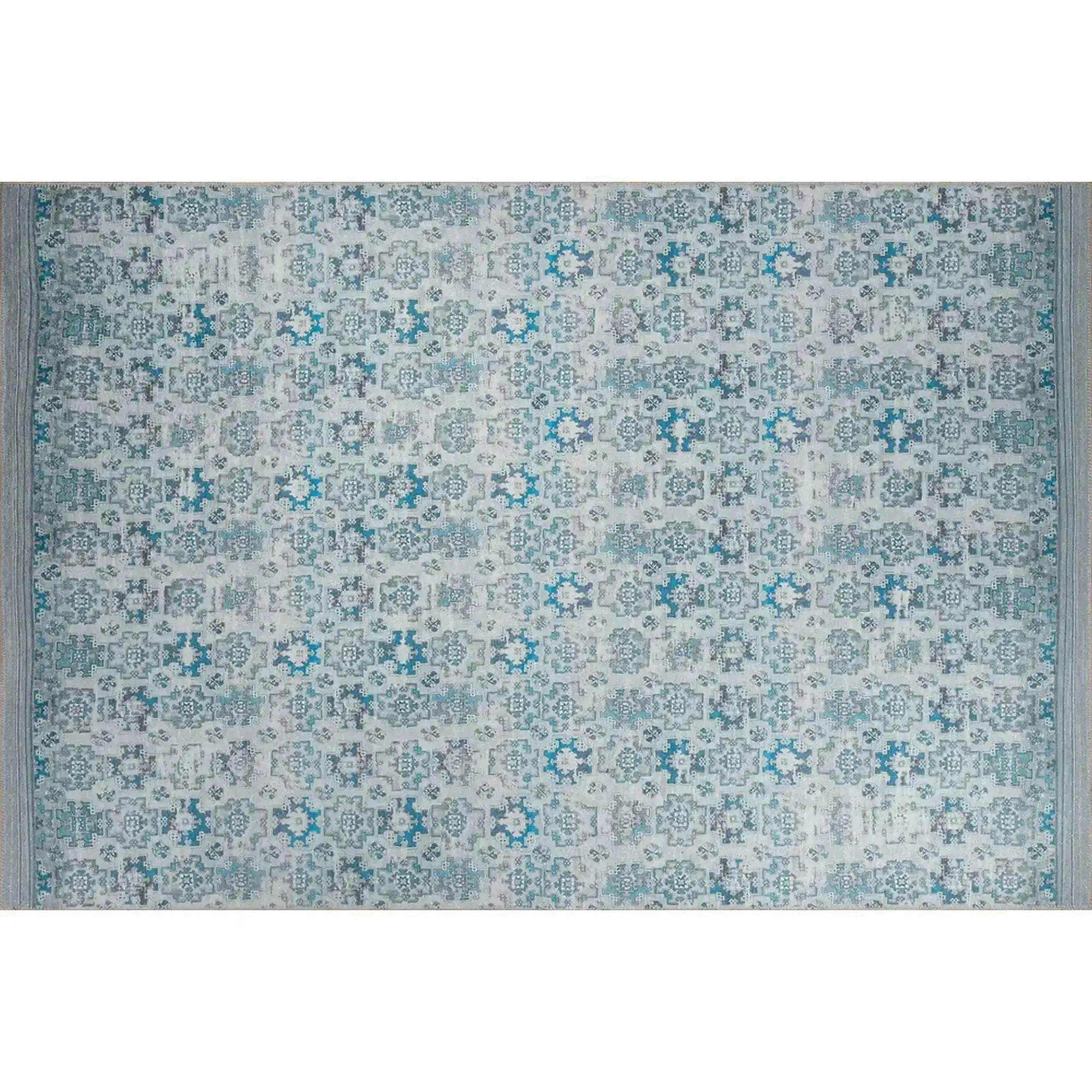 Covor DORIAN CHENILLE, 75x150 cm, forma dreptunghiulara, poliester, albastru, AL 221