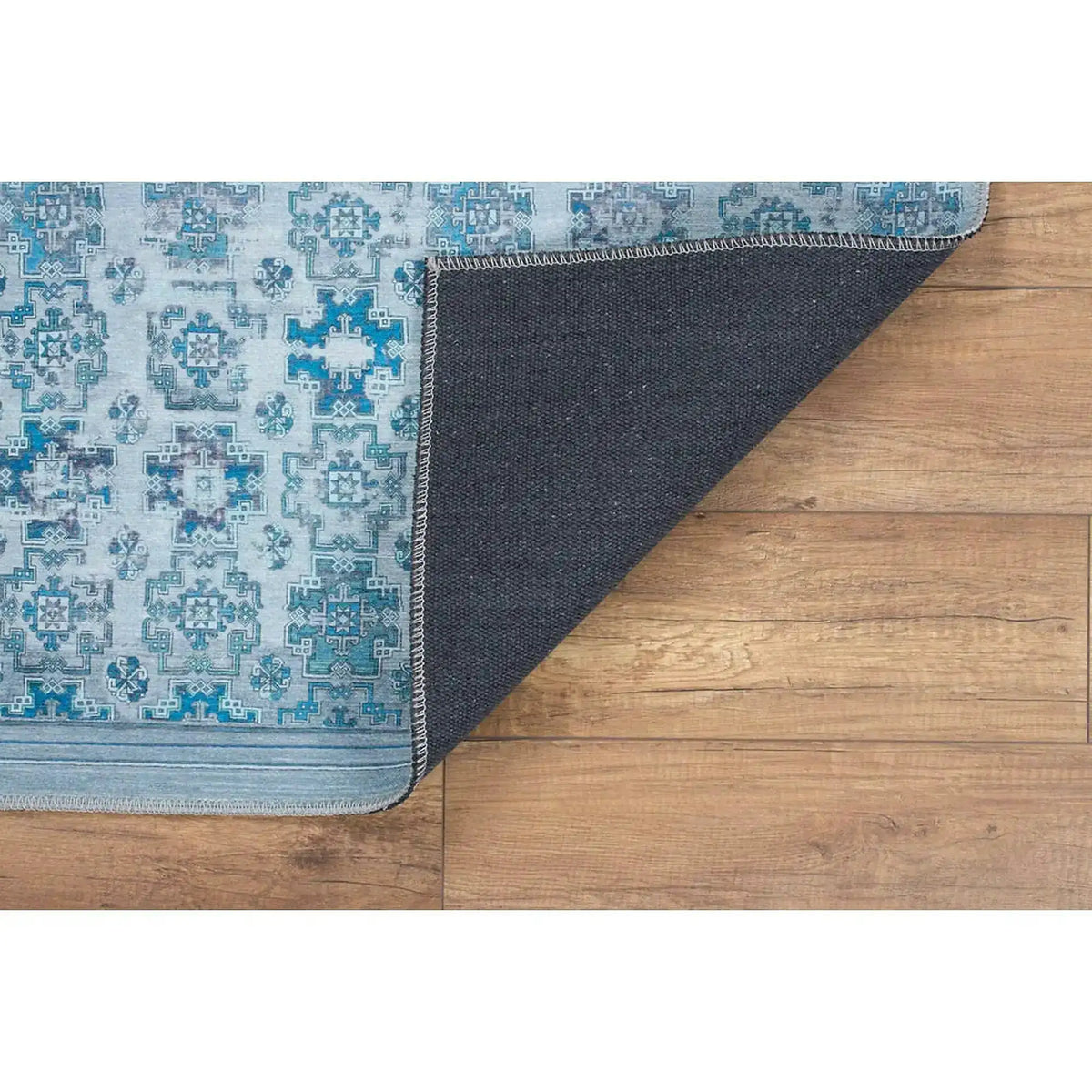 Covor DORIAN CHENILLE, 75x150 cm, forma dreptunghiulara, poliester, albastru, AL 221